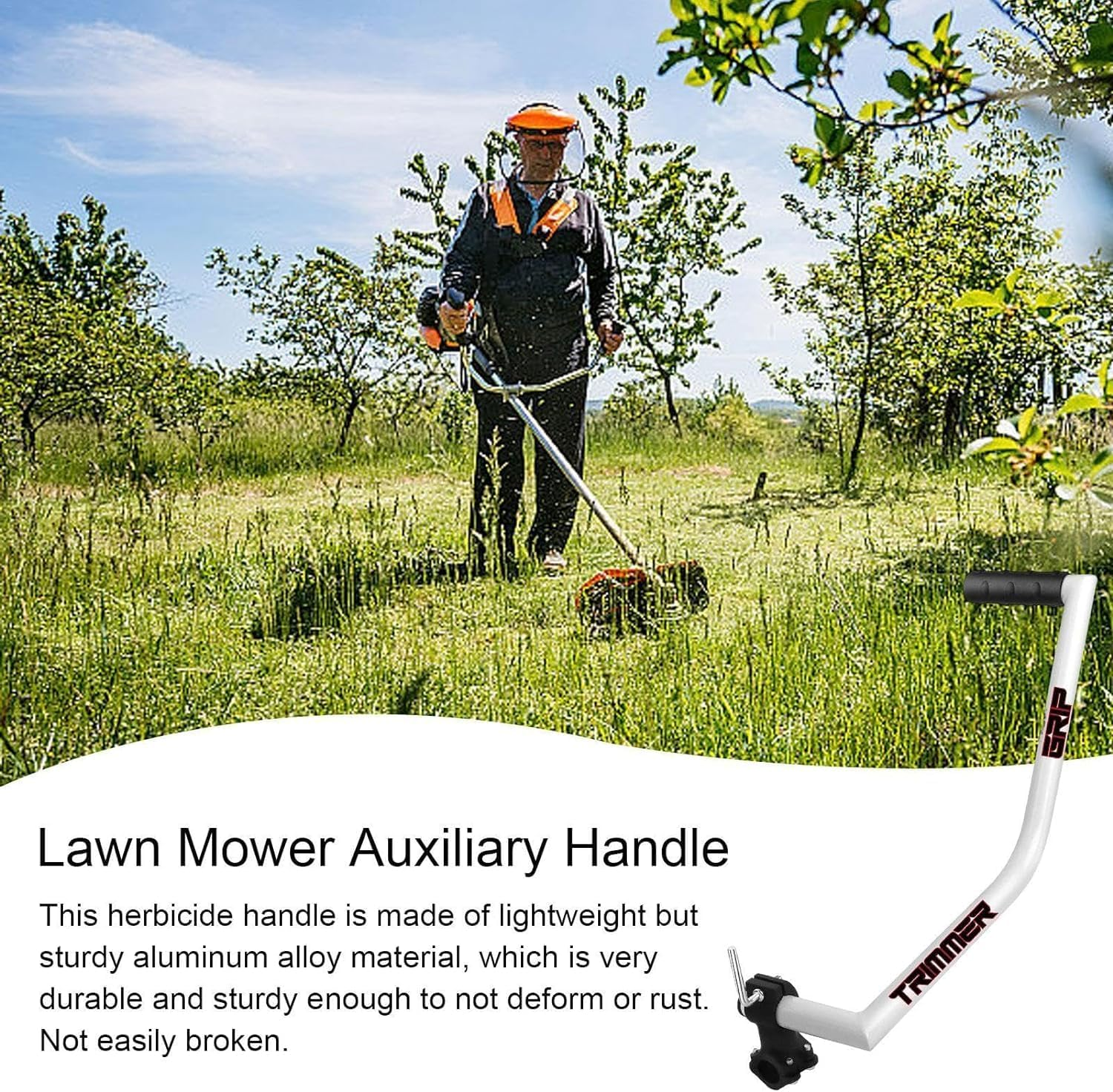 Ergonomic Trimmer Grip, Trimmer Grip Tool, Trimmer Grip Lawn, Trimmer Handle, Trimmer Grip, Ergonomic Handle, Trimmer Holder, Ergonomic Grip image number 4