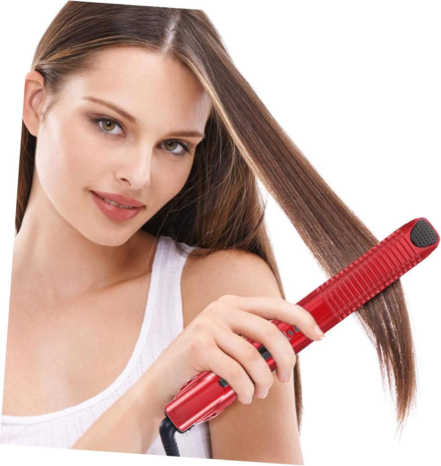 TOVINANNA Travel Electric Clamp Hair Straightener Wireless Curler Cordless Rechargeable Hair Styling Tool for Types image number 6