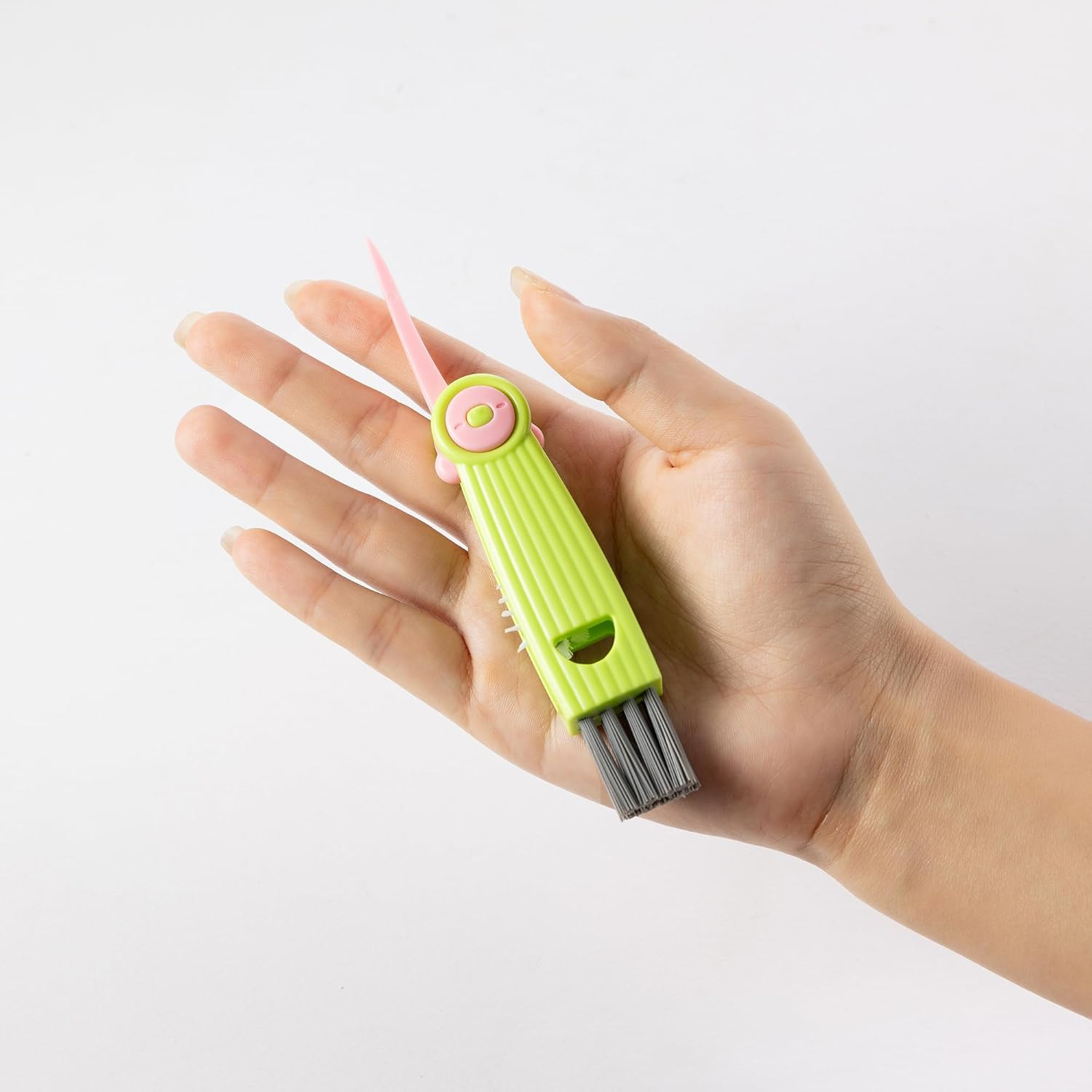 Chemimoso 3 in 1 Cup Lid Gap Cleaning Brush Set, Multifunctional Water Baby Bottle Cleaning Tools, Home Kitchen Crevice Cleaning Tools (3Pcs)