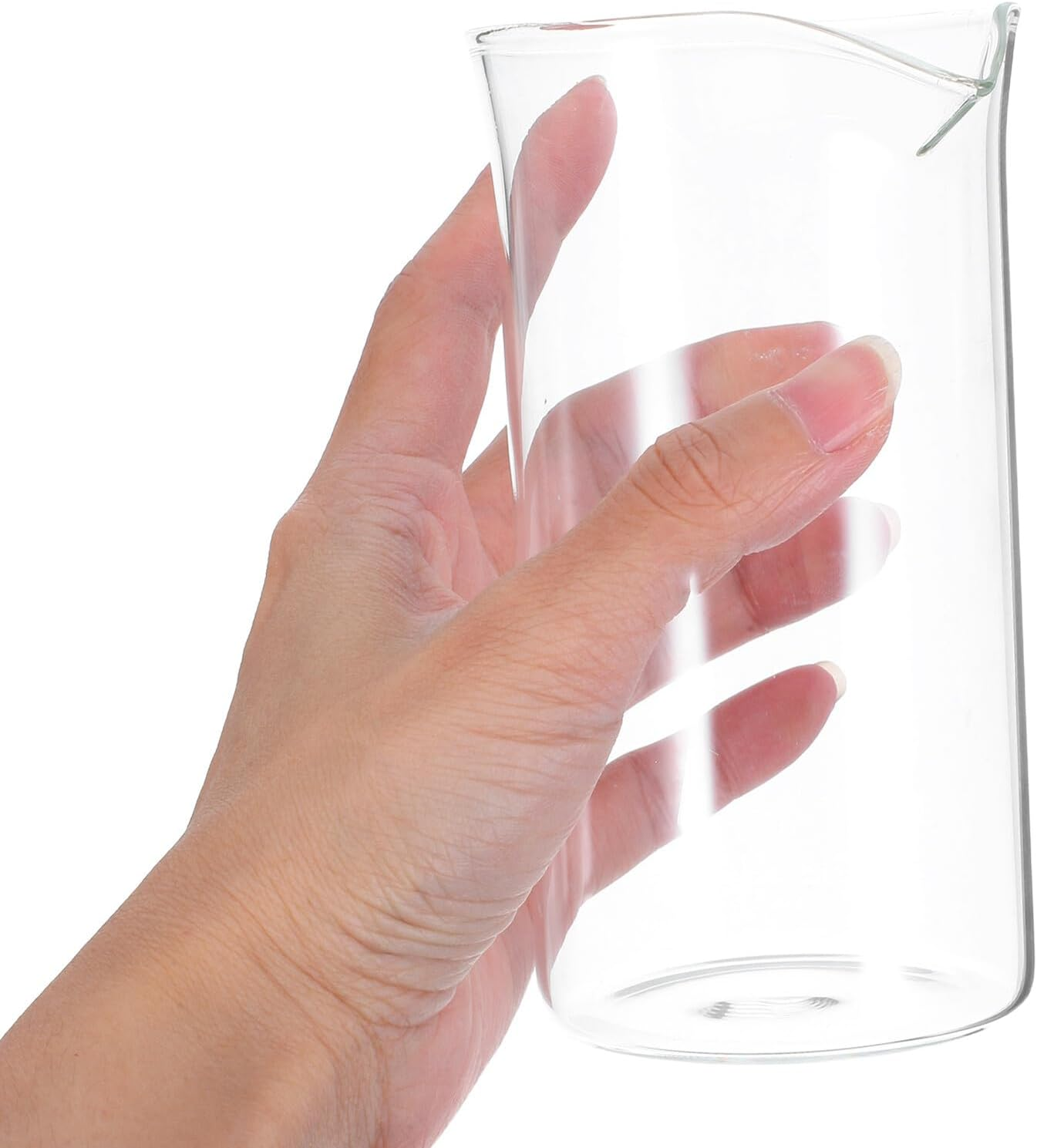 TEHAUX Coffee Press Replacement Cup Glass Beaker for Coffee and Tea Makers Narrow Spout Design Easy Installation Brewing Mug image number 5