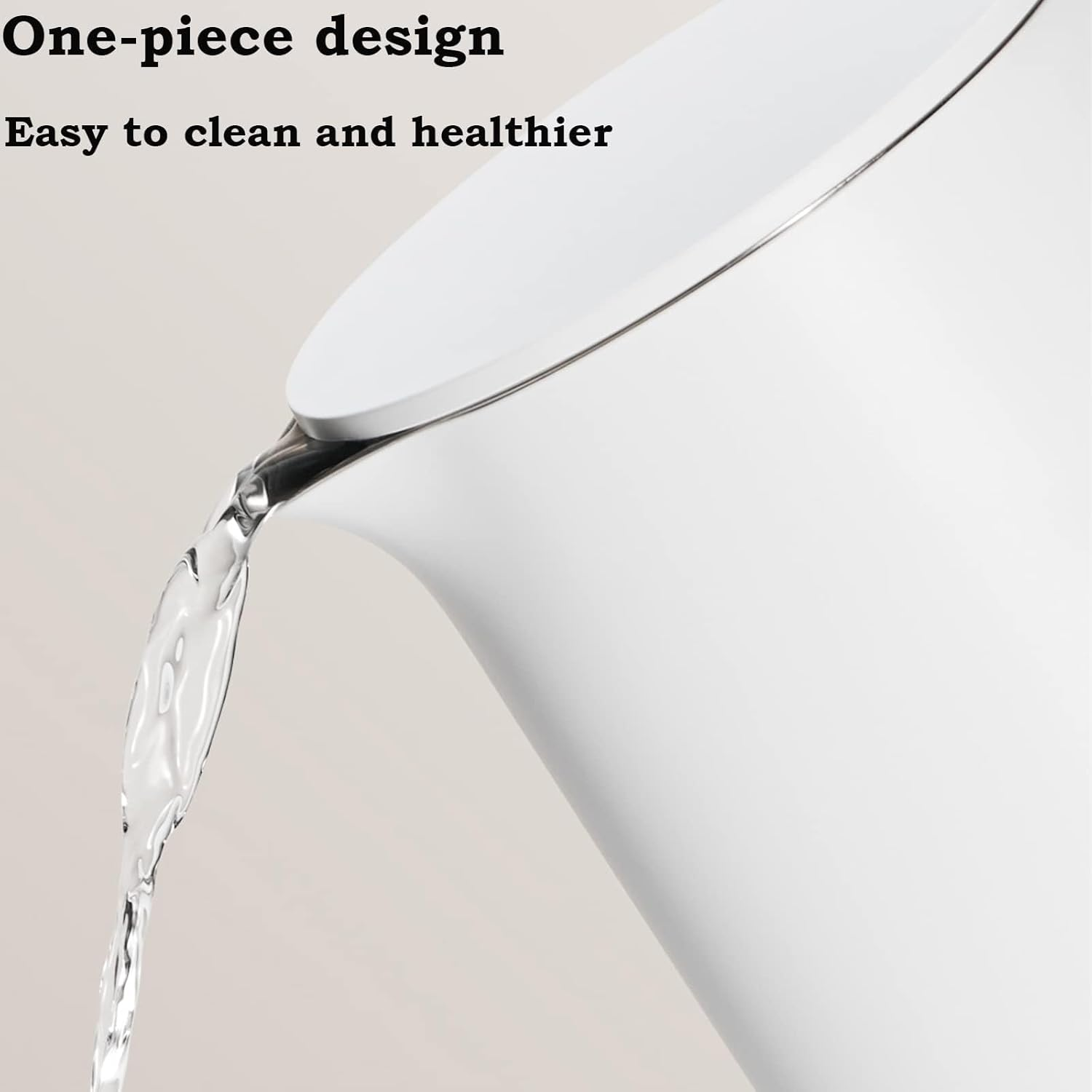 XIAO MI MIJIA Electric Kettle 2, 304 Stainless Steel Interior, Bpa-Free, Double Wall 1.7L Hot Water Boiler, 1800W Tea Kettle with Auto Shut-Off & Boil Dry Protection, White image number 1