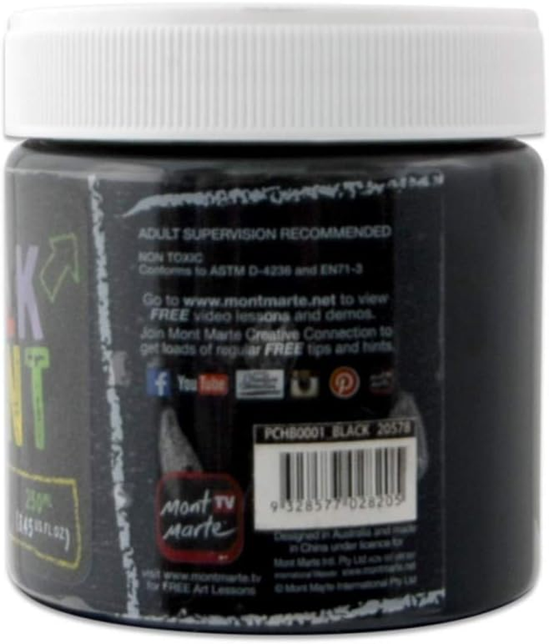 Mont Marte Chalkboard Paint 250 Ml, Black