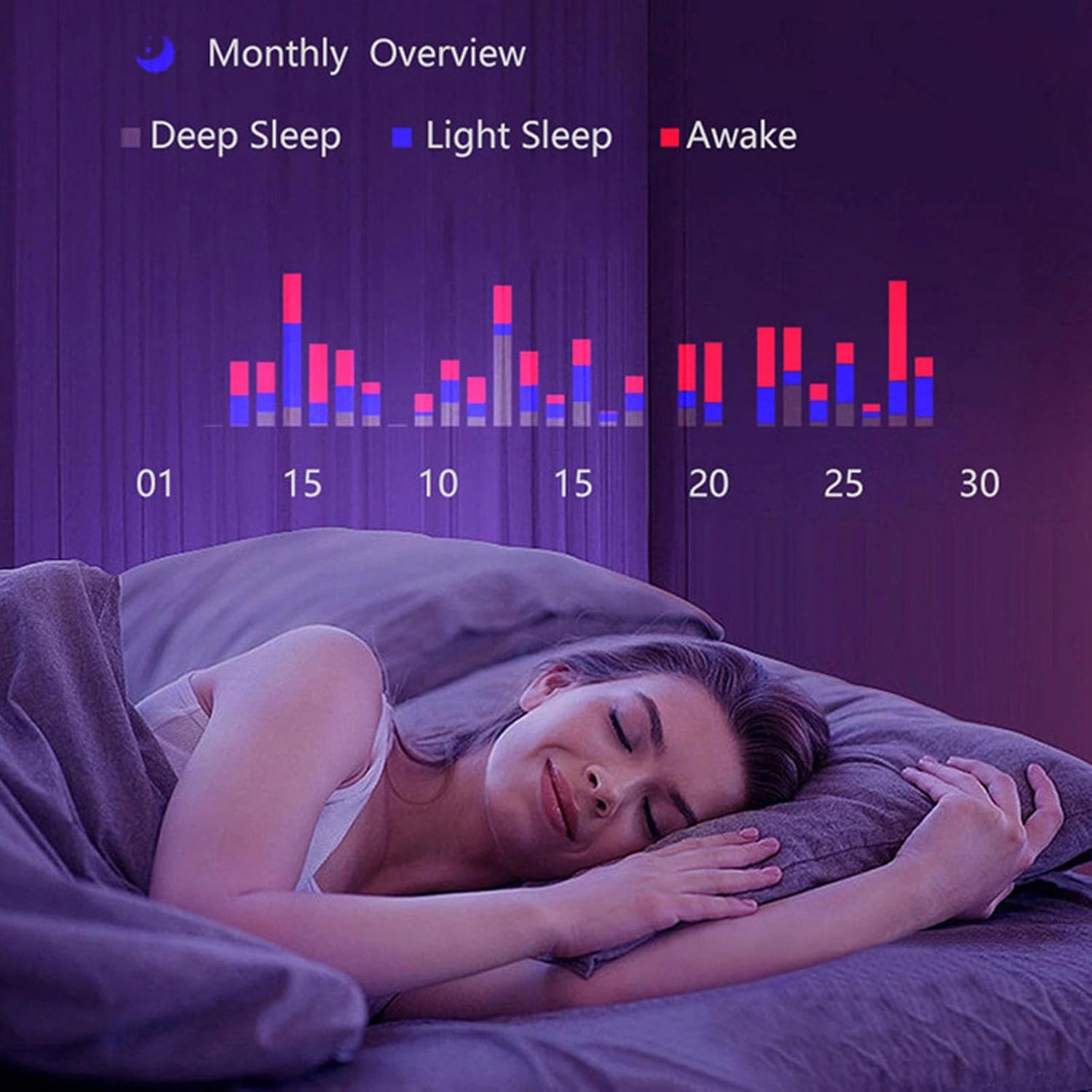 Generic Smart Ring, Multifunctional Fitness Tracker, Sleep Temperature Monitoring, Waterproof Health Device with APP for Men Women, Reshape Your Life (Type 19), Generichwvk1Yi23A-11 image number 2