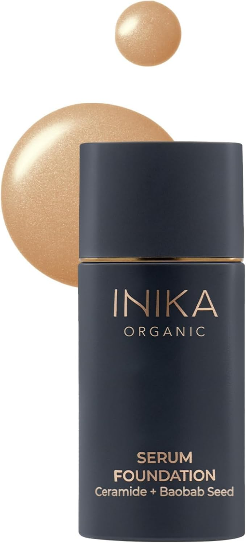 Organic Serum Foundation | Vegan, Buildable Coverage, Weightless Second Skin Feel, Transfer Proof with Skincare Ingredients in Sustainable Packaging. Brilliant 25Ml (Fearless)