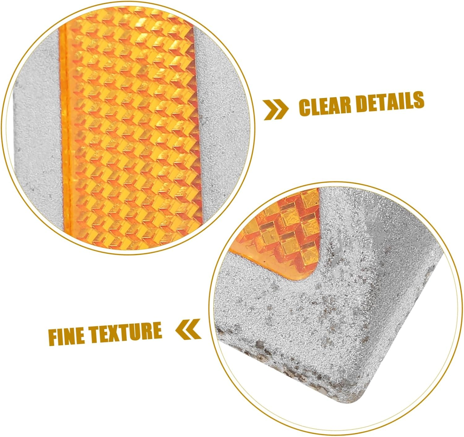 NOLITOY 2Pcs Road Side Reflectors Reflective Road Markers for Driveway Safety Sign Pavement Marker Auto Bumper Reflectors image number 4