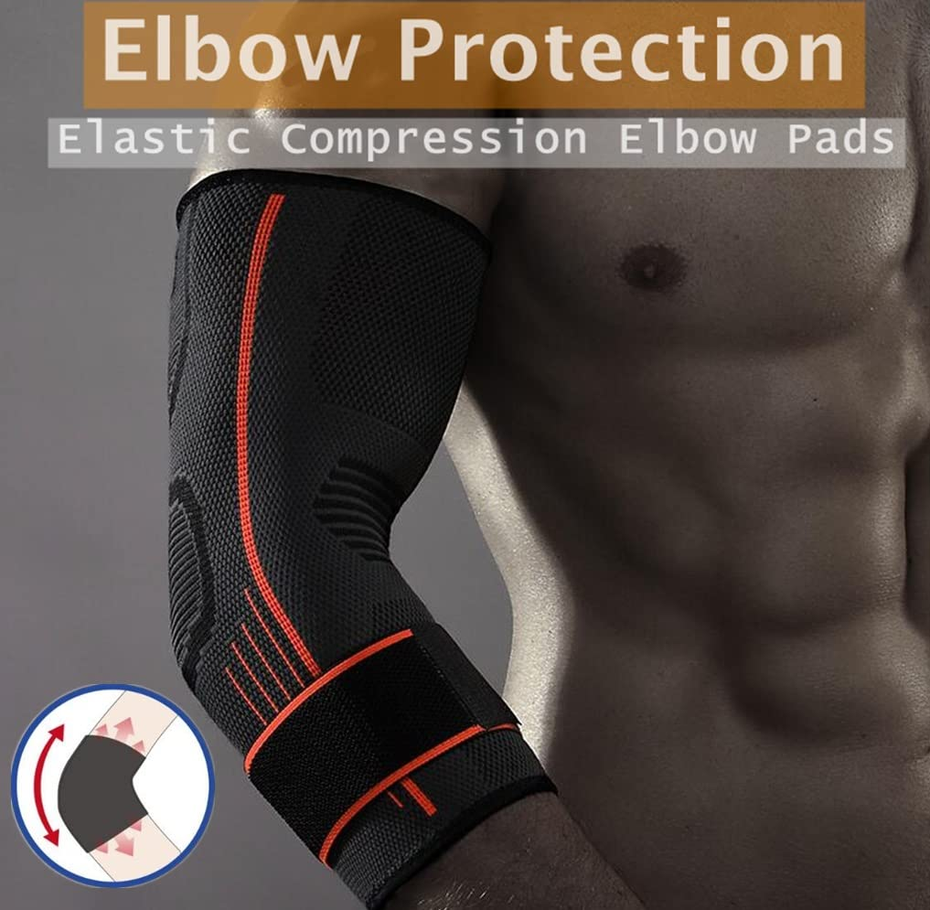 Elbow Compression Sleeve Elbow Brace for Tendonitis and Tennis Elbow image number 6