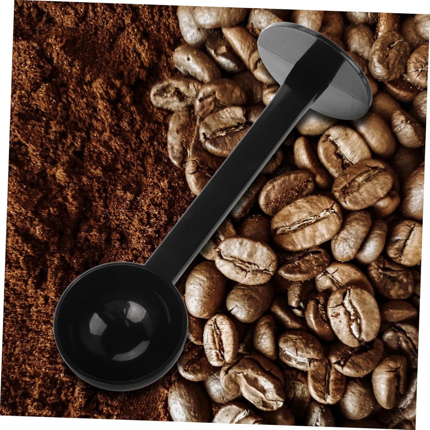 Coffee Bean Spoon Measuring Scoop and Tamper for Espresso Machine Plastic Tablespoon Measure Spoon for Home Coffee Bar image number 5