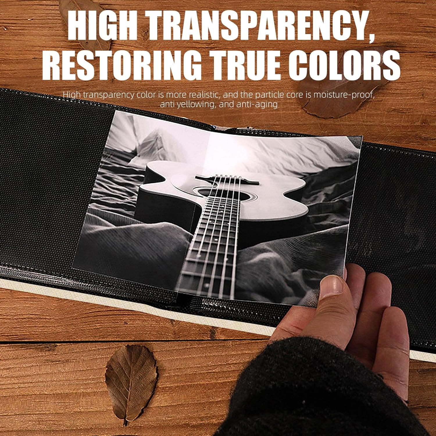 Powerful Photo Album 4X6 100 Pockets Linen Cover Small Picture Album Book for Wedding Family Baby Anniversary (Beige)