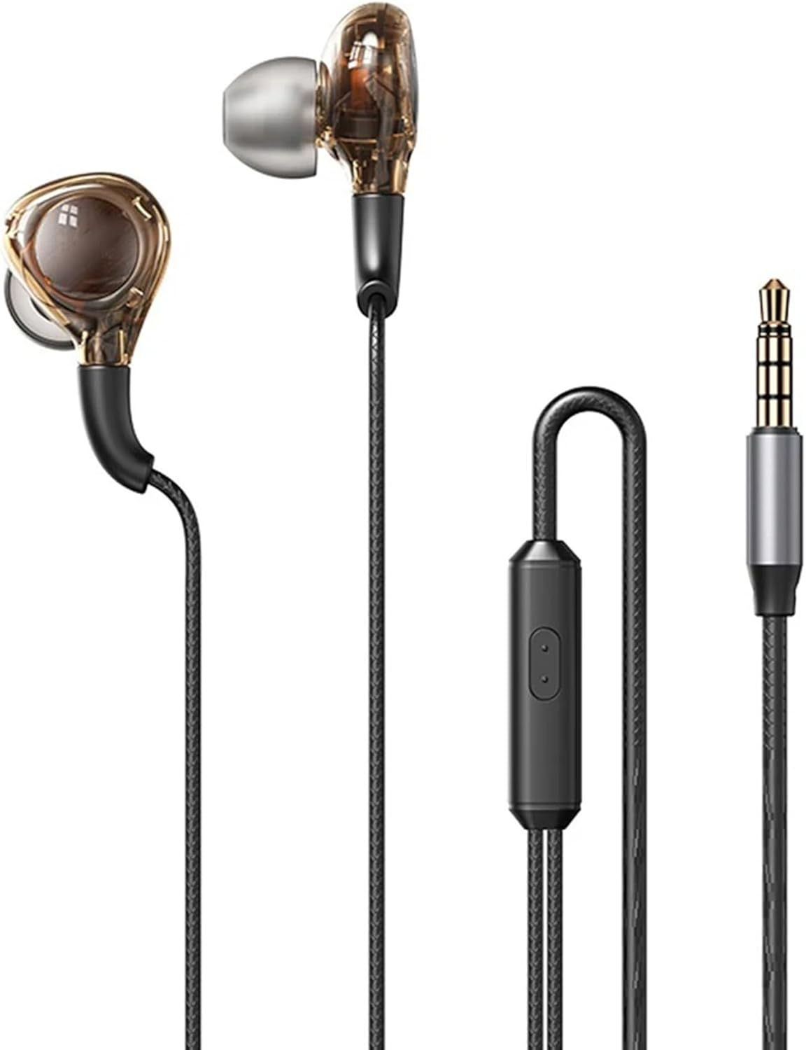 Remax RM-670 Wired Earphone for Music and Call, Black image number 2