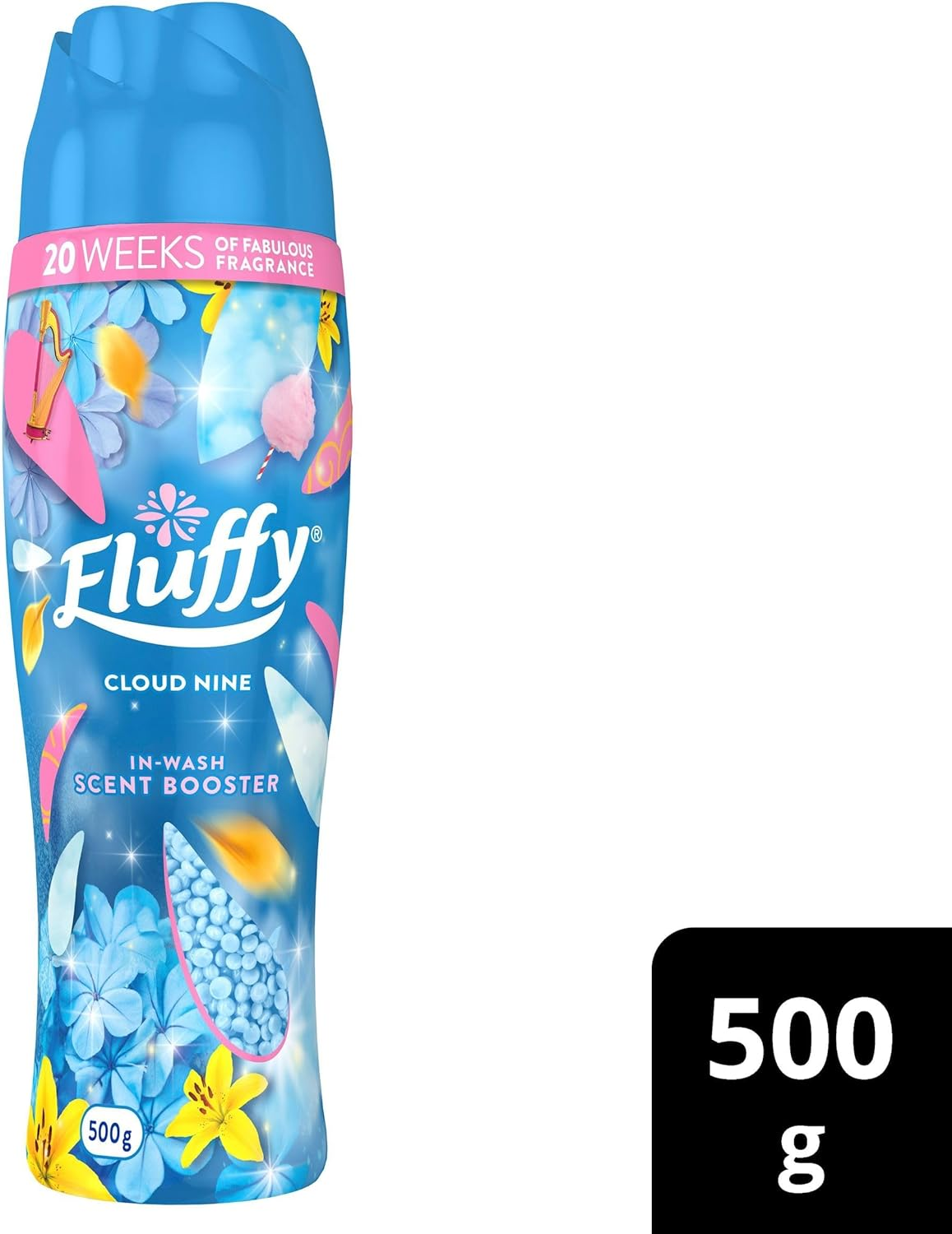 Fluffy Laundry In-Wash Scent Booster Beads, 500G, Cloud Nine, Long Lasting Freshness image number 4