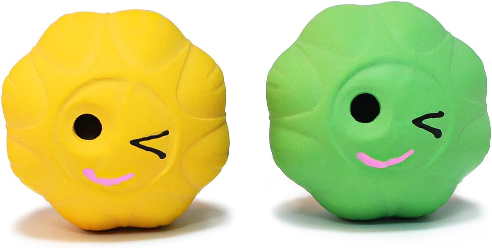 Krauzpet Cat Ball Toys with Bell and Catnip, 2&rdquo; Bouncing Latex Rubber Pet Chew Toy Kitty Fetch Play Balls for Bored Indoor Adult Cats Kitten Puppy Small Dogs image number 2