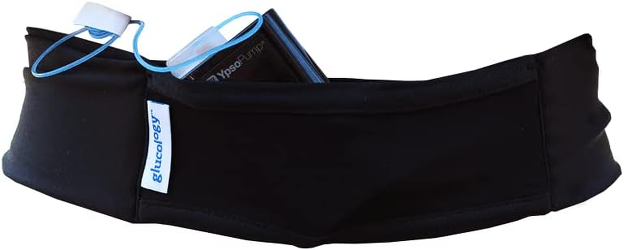 Glucology Insulin Pump Waist Belt | Fanny Pack for Running or Travel - Diabetic Supplies Pouch and Accessories for Men and Women - Slim, Discreet Design - (Large, L - 34'' to 47")