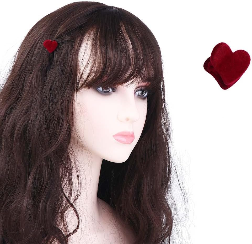 Leadigol Women Hair Accessories Retro Girls Korean Style Hairpin Love Shape Daily Temperament Velvet Hair Clip Fashion Design image number 2