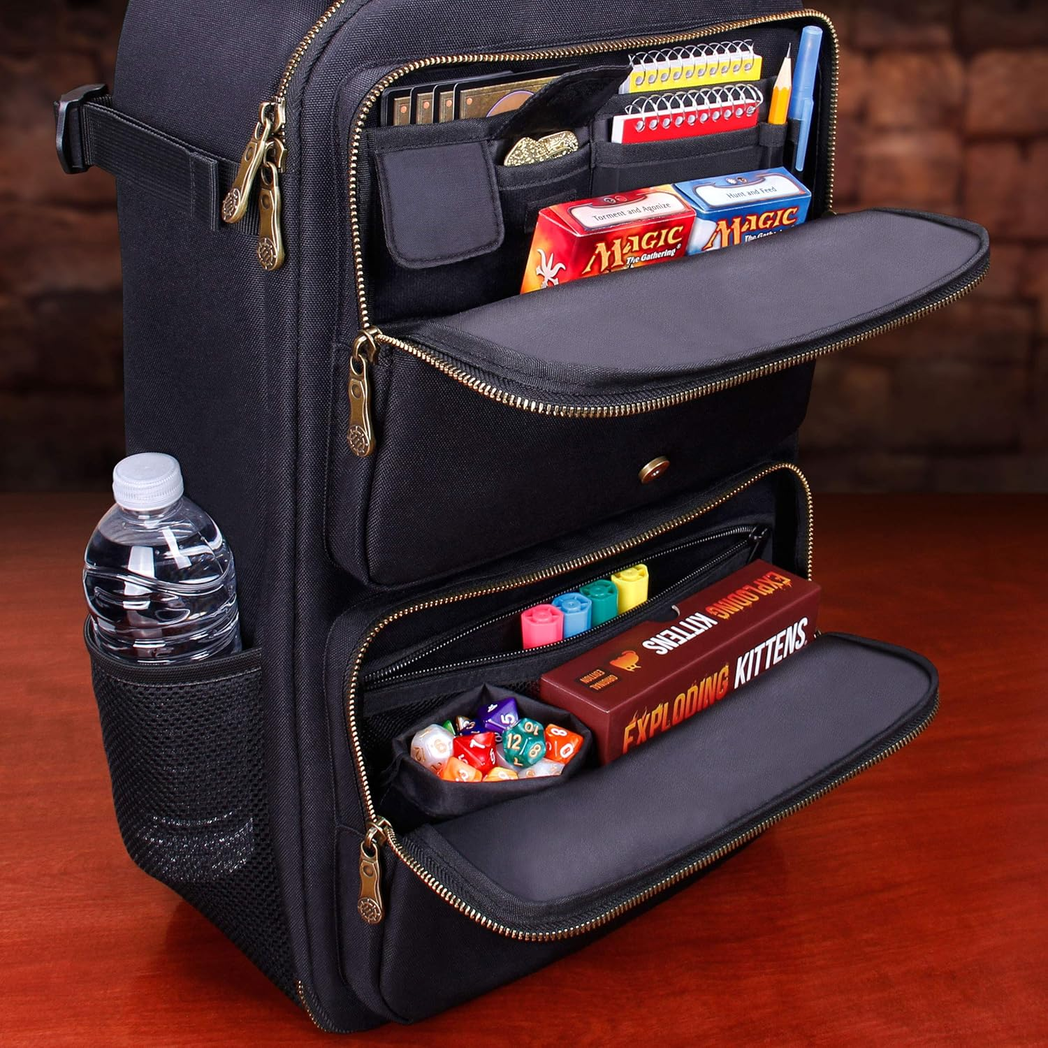 Enhance Gaming Card Storage Backpack, Black image number 2