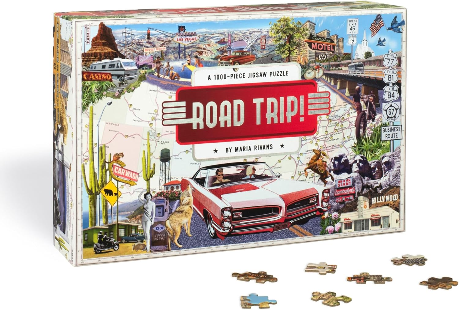 Road Trip!: a 1000-Piece Jigsaw Puzzle image number 5