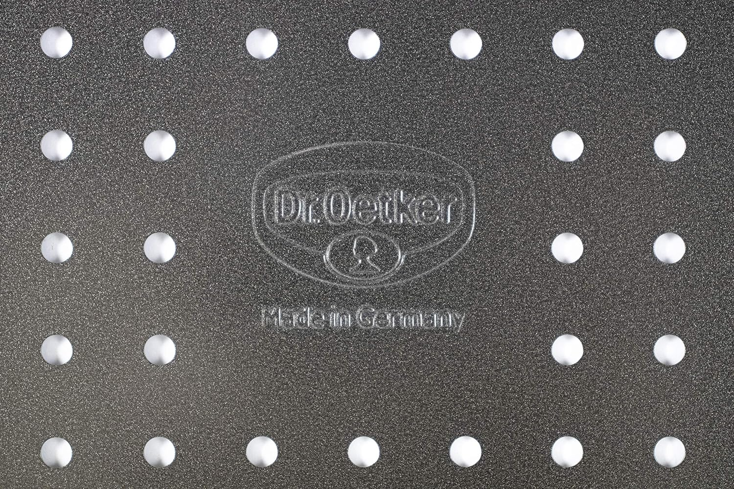 Dr. Oetker Tradition 28 Cm Non-Stick Bakeware Perforated Pizza Tin, Black image number 3
