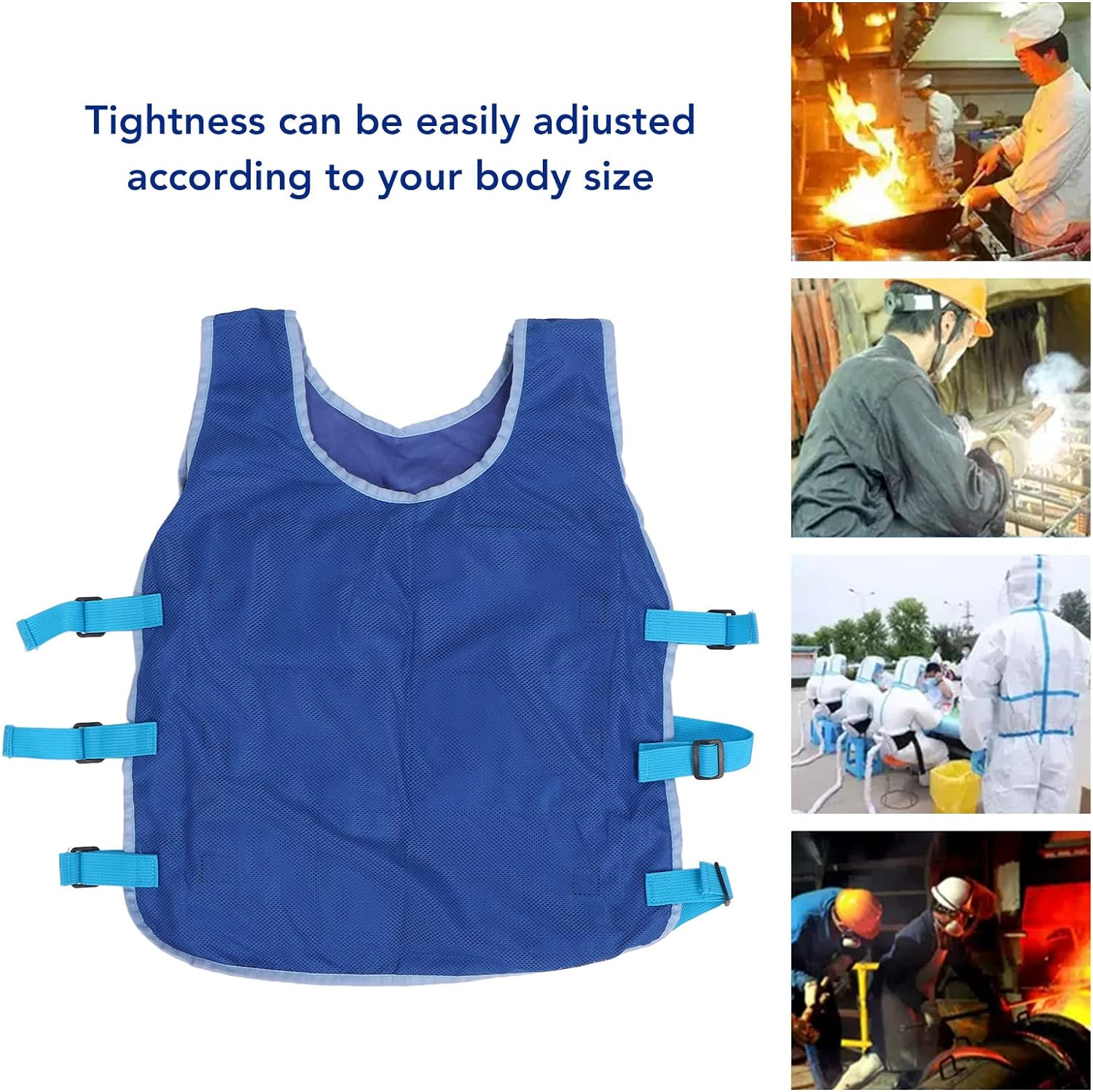 Ice Vest, Easy to Use Body Cooling Vest Swelling Relief for Outdoor