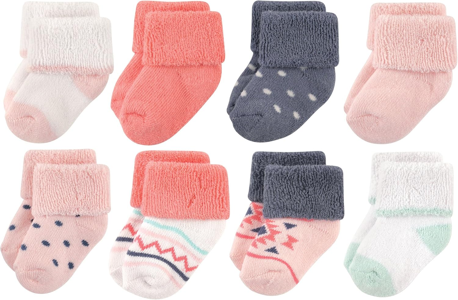 Luvable Friends Unisex Baby Newborn and Baby Terry Socks image number 3