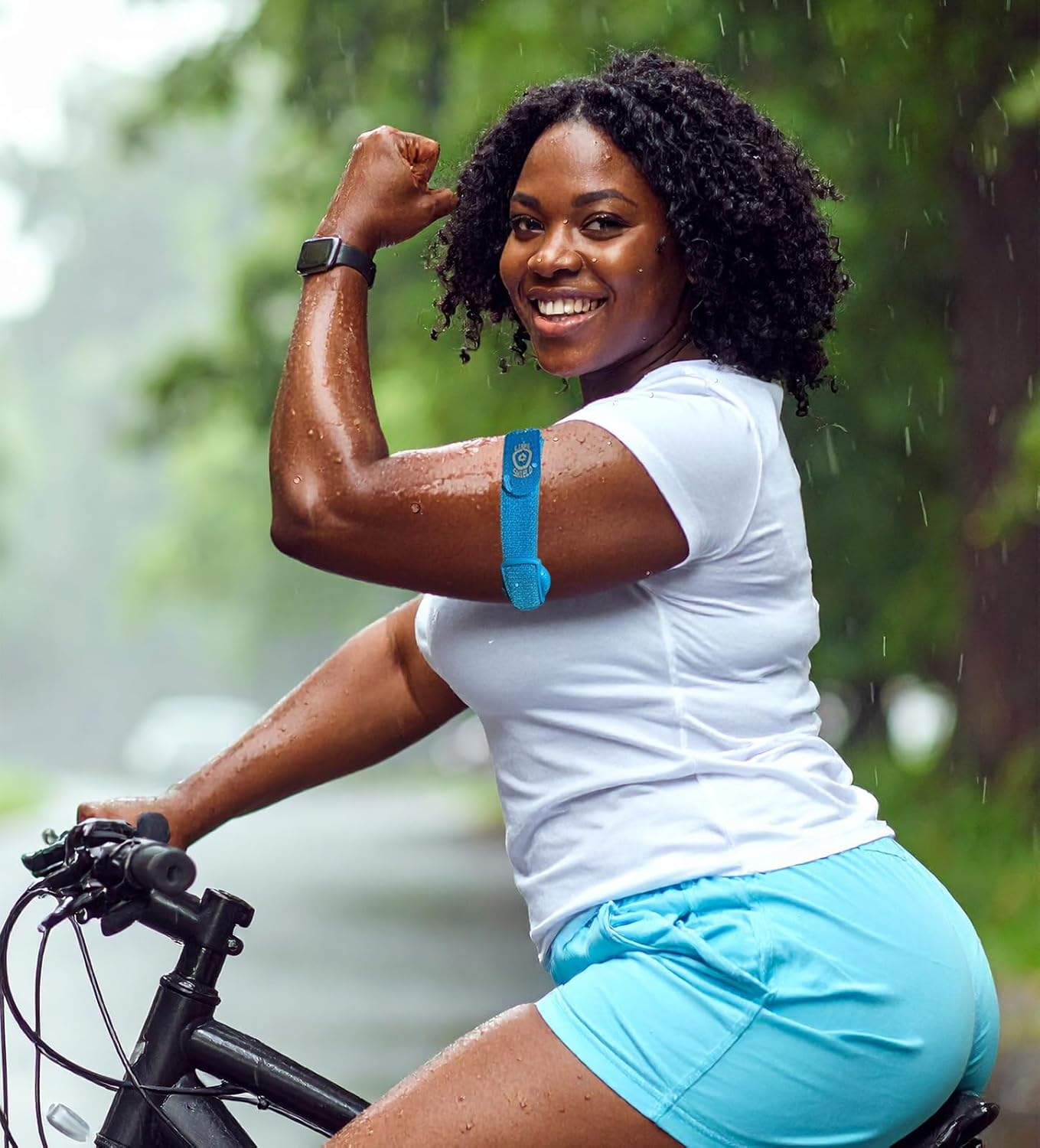 Freestyle Libre 1/2 - Sensor Shield - Maximum Protection Activity Armband - Wash and Re-Useable Sensor Cover - No More Patches - Aquarius image number 5