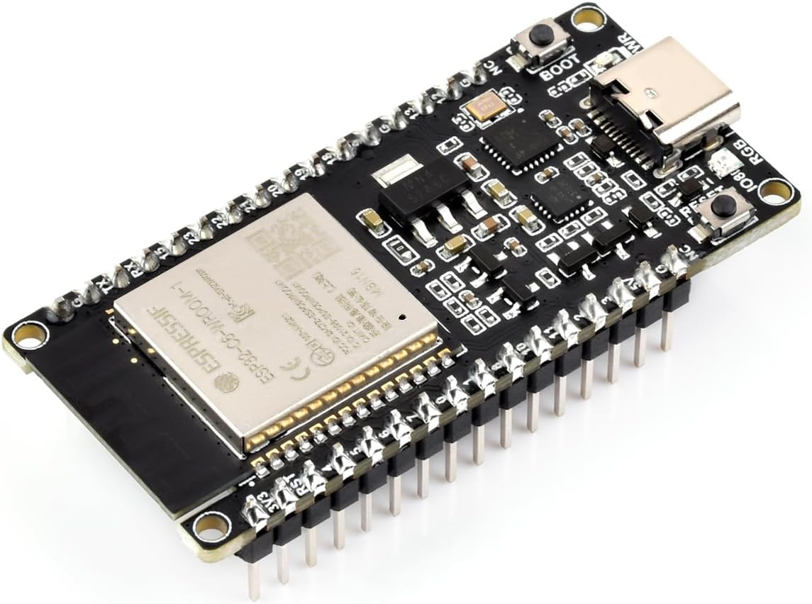 Waveshare ESP32-C6 Microcontroller, W-F 6 Development Board, 160Mhz Single-Core Processor, ESP32-C6-WROOM-1-NX Series Module, Supports USB and UART Development,16Mb Flash, with Pinheader image number 3