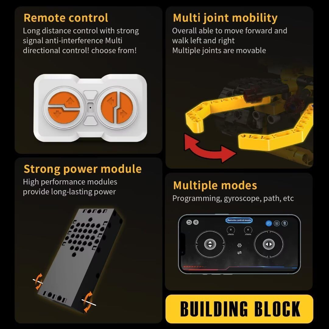 STEM Building Toys, 5 in 1 Remote & APP Control Car Building Blocks Set, Science Kits Creative Gifts for Boys Girls 8-16 (269 Pieces) image number 2