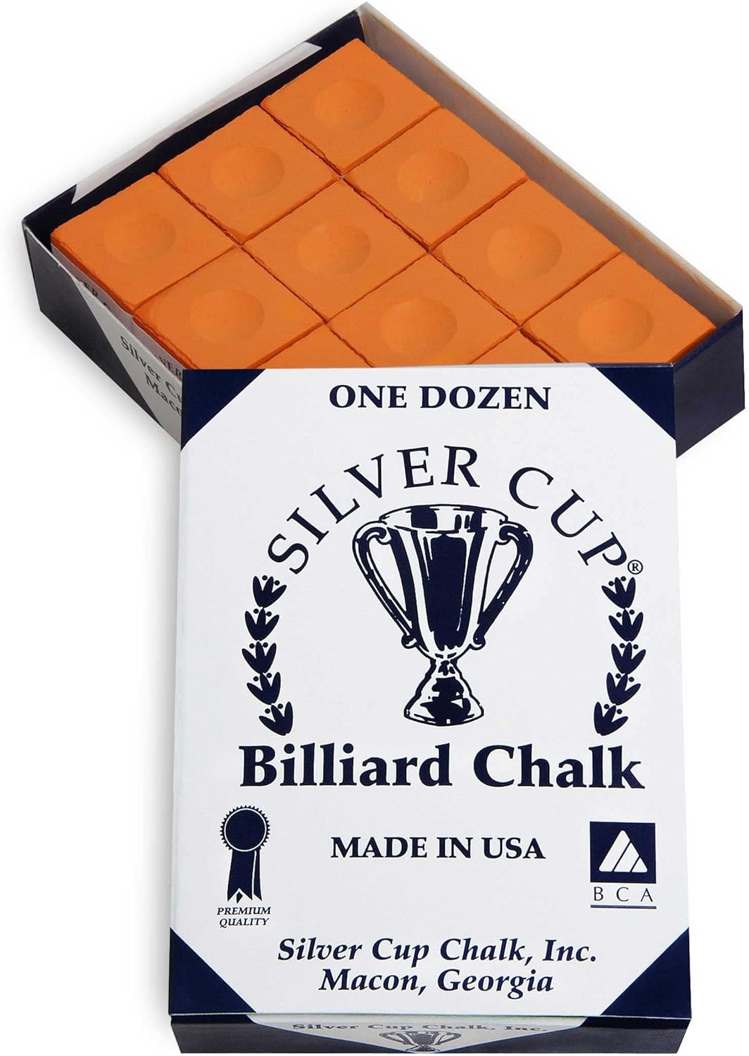 Silver Cup Billiard CHALK - ONE DOZEN image number 6