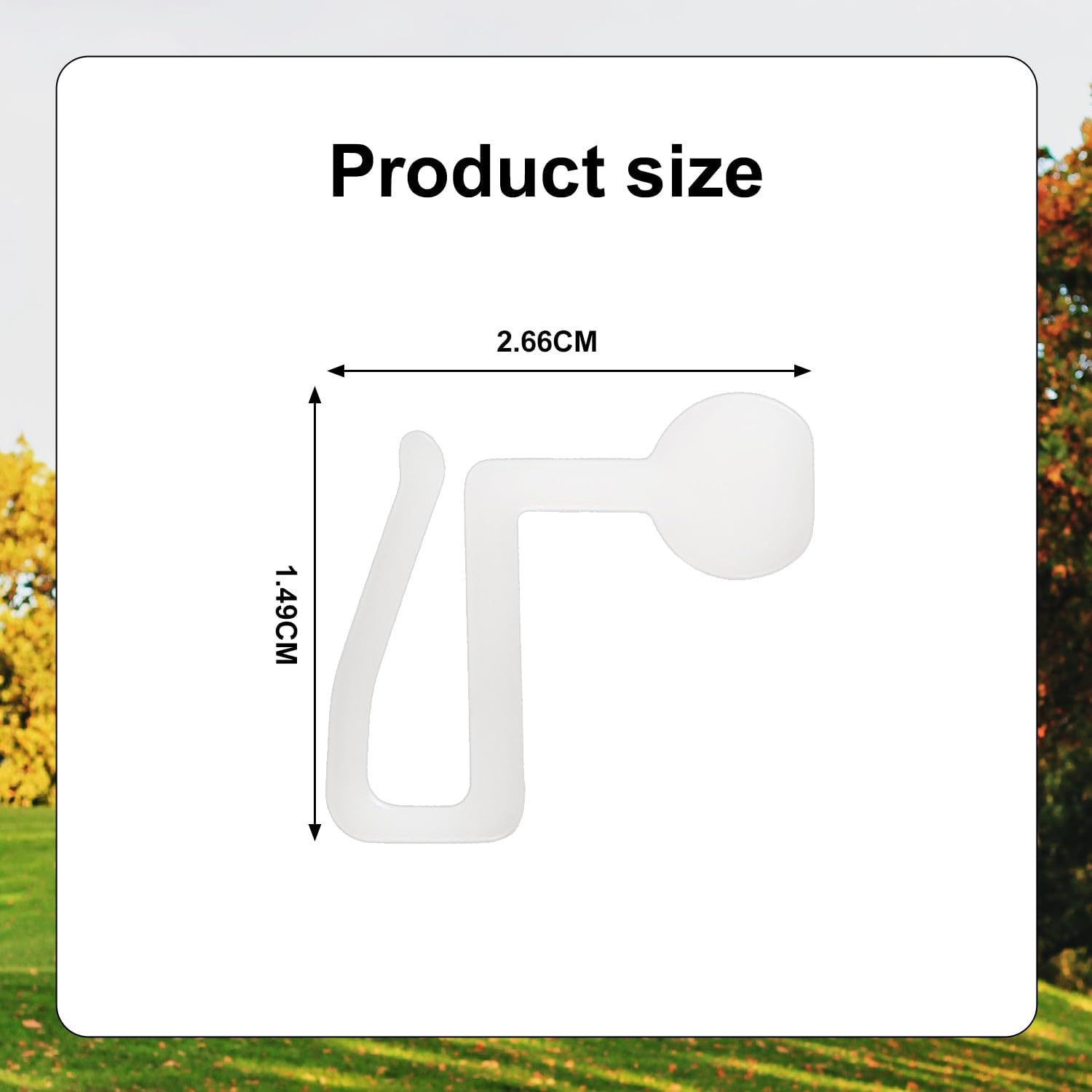 10Pcs RV Awning String Light Hooks, RV Hanging Light Hooks Light Holder String Light Clips Hanger for Caravan Keder Rail Outdoor Camper Car Accessories (White) image number 1