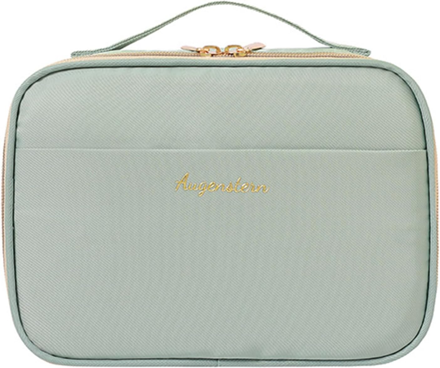 Travel Makeup Bag, Portable Cosmetic Bag, Toilet Bag, Fashionable and Detachable, Large Capacity Handheld Makeup Storage Bag Toiletry Jewelry Accessories for Women Girls, Traveler (Blue)