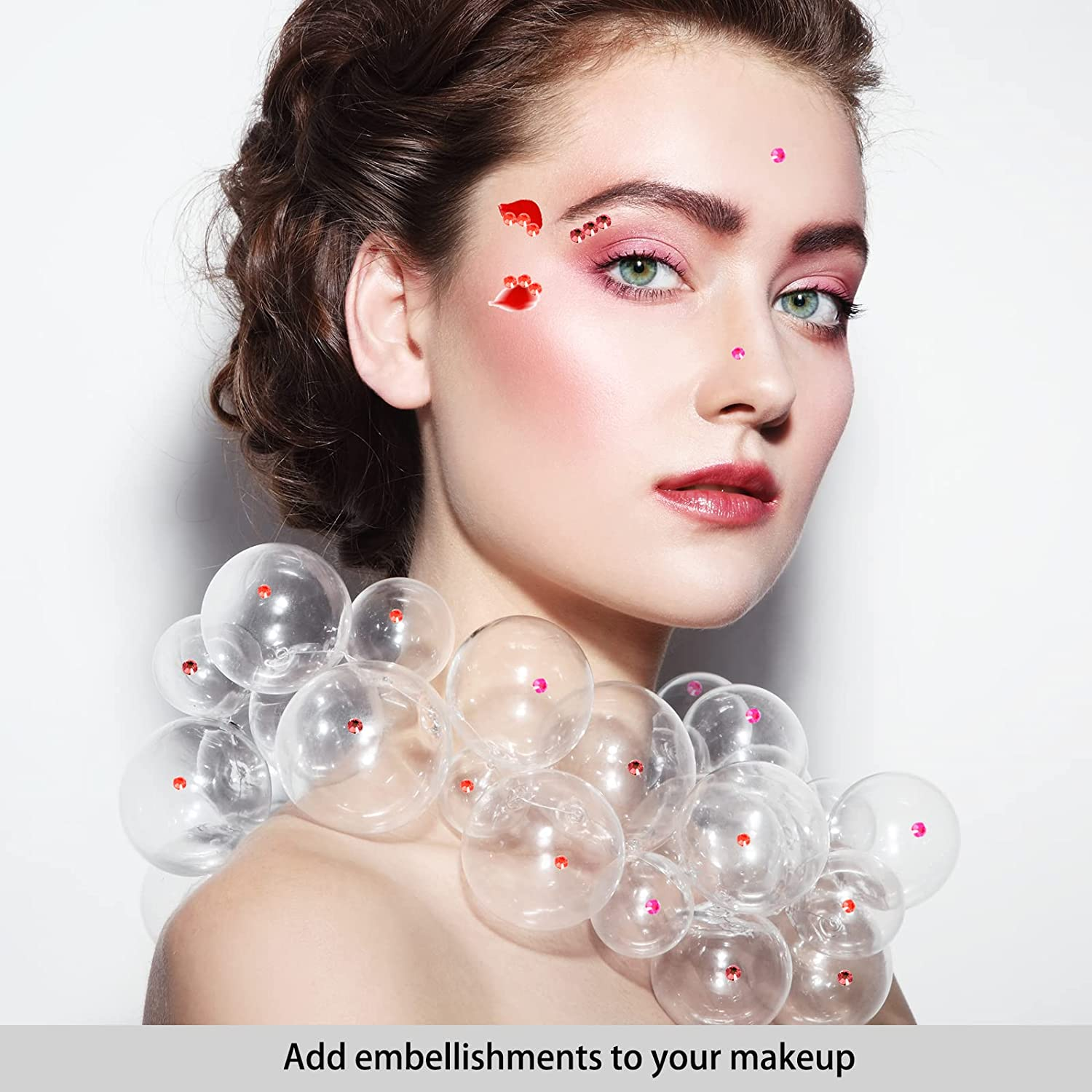 4000Pcs 3Mm Resin Rhinestone Multi-Color Flatback Jelly Resin Rhinestones Bling Glitter Diamond Sparkly Stone for Makeup, Mugs, Tumblers, Craft Decoration (Black) image number 3