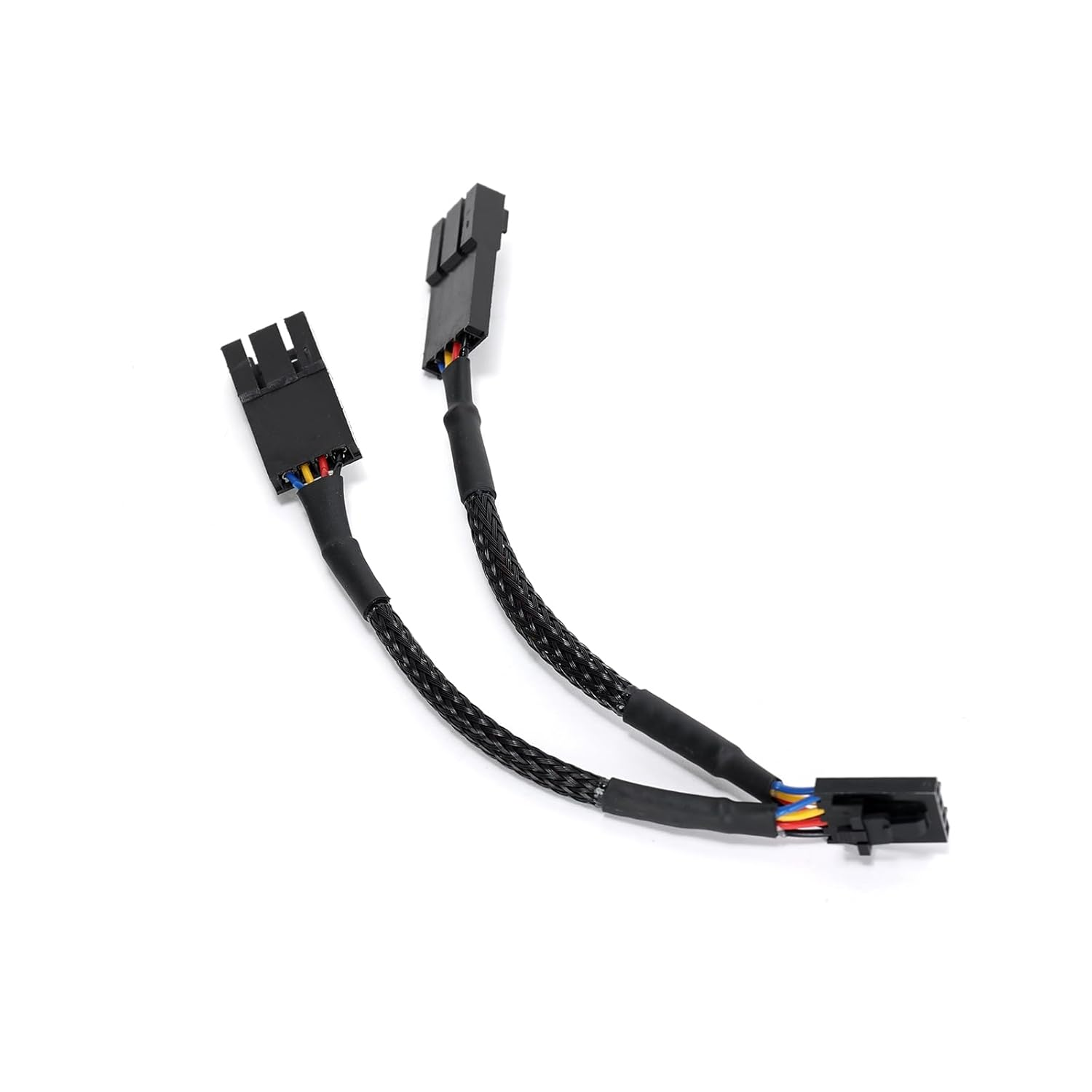 Ruimou 1Pcs Computer PC PWM Fan Splitter Cable 4Pin 1 Male to 2 Female (Cable Length 100Mm) Compatible with Corsair RGB Fan Hub/Corsair Lighting Node Pro/Conmander Pro Core image number 5
