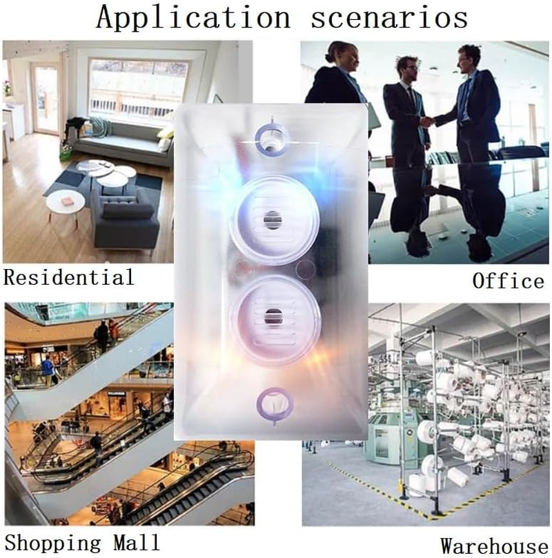 Taikuwu 120Db Strobe Siren Alarm - 220V AC Dual Red & Blue Flashing Lights, Fire Emergency Alarm for Public Safety, Warehouses, Schools (ABS Housing, Wall-Mounted) image number 5