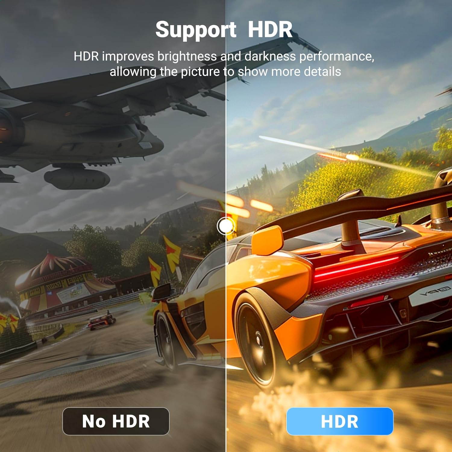 UGREEN 4K Displayport to HDMI Uni-Directional Cable 2M Braided Aluminium Male to Male for Gaming on Multi-Screen Compatible with Monitor, Projector, HDTV, Laptop, HP, Dell image number 5