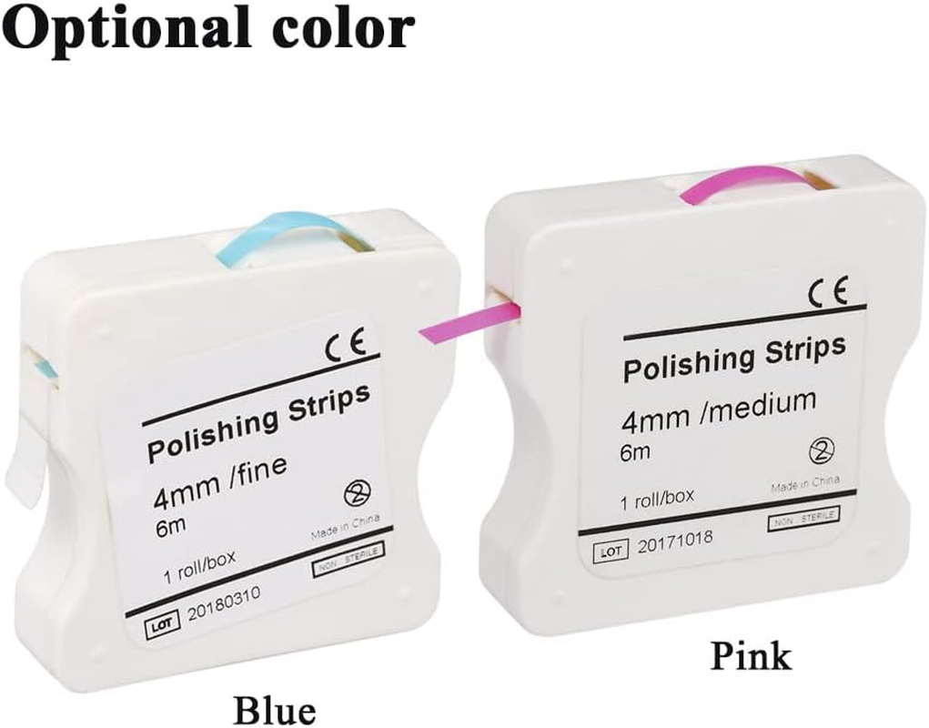RAYWE 1Roll/Box Dental Polishing Strip 4Mm Resin Tooth Interdental Sanding Grinding Whitening Teeth Surface Dental Tool - Pink image number 6