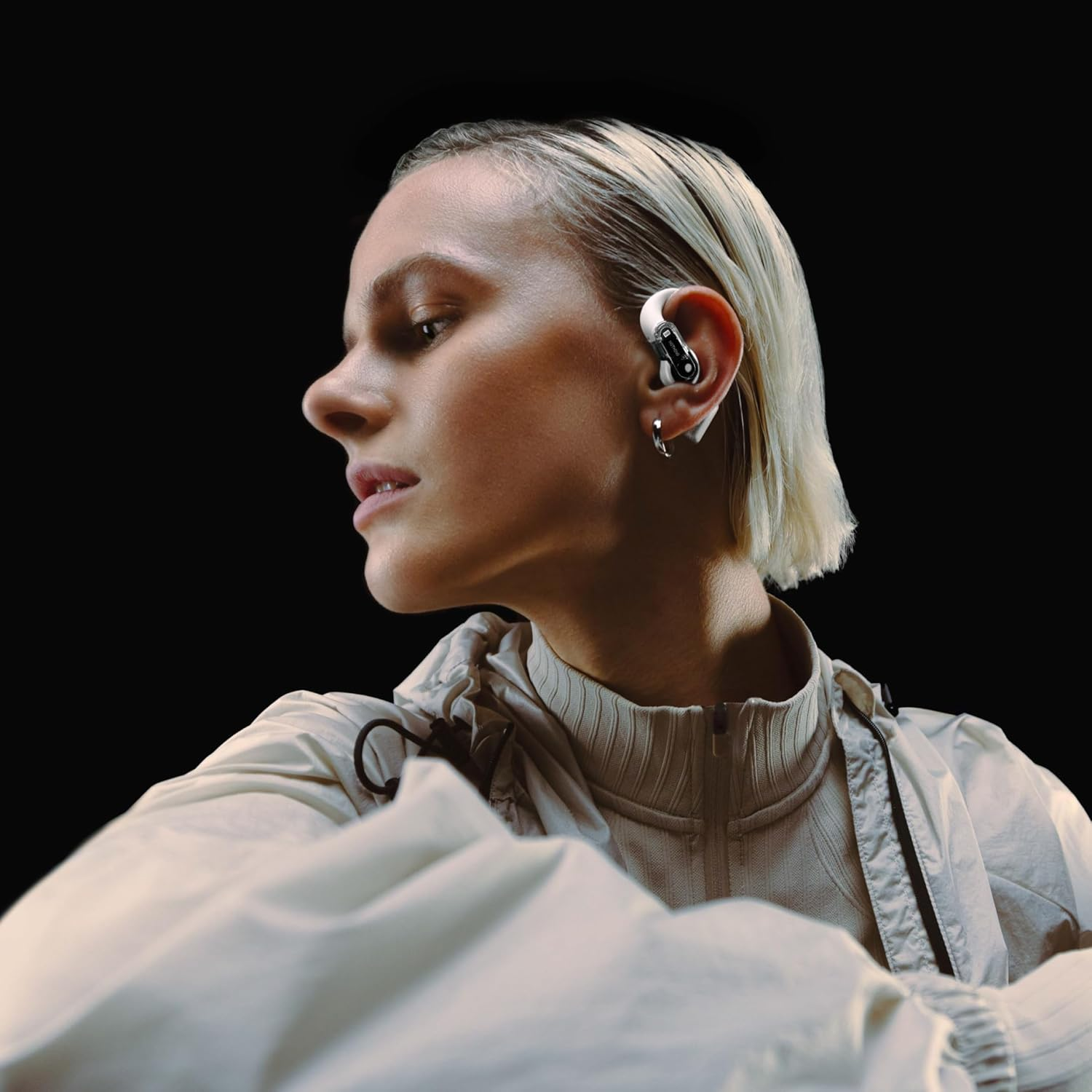 Nothing Ear (Open) Open-Ear Headphones with Two Microphones and AI Clear Voice, Open Sound Technology, IP54 Dust and Water Resistant, 30 Hours Playback and Extended EQ - White image number 3