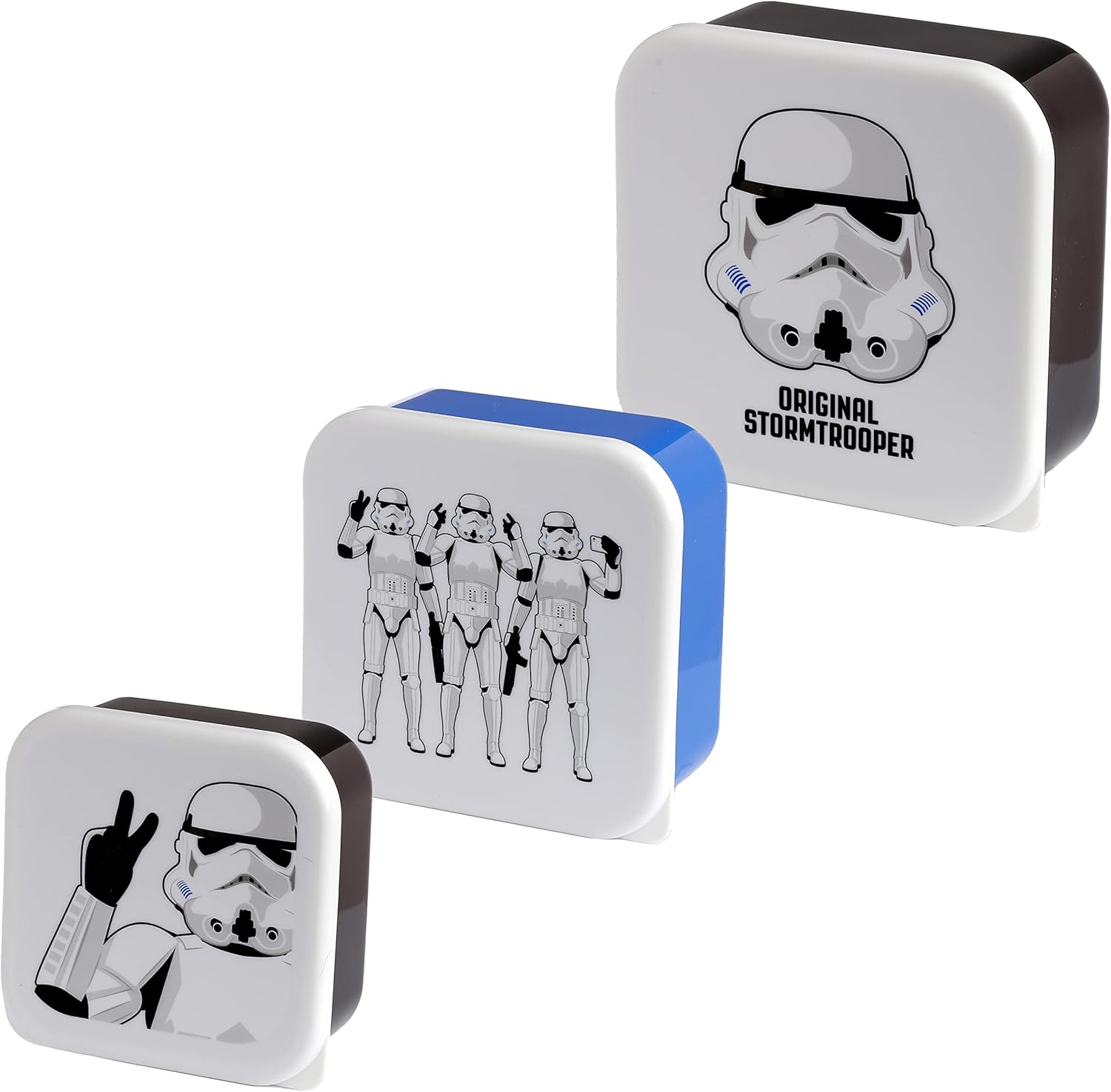 Set of 3 Lunch Boxes - the Original Stormtrooper M/L/XL Food Storage & Travel