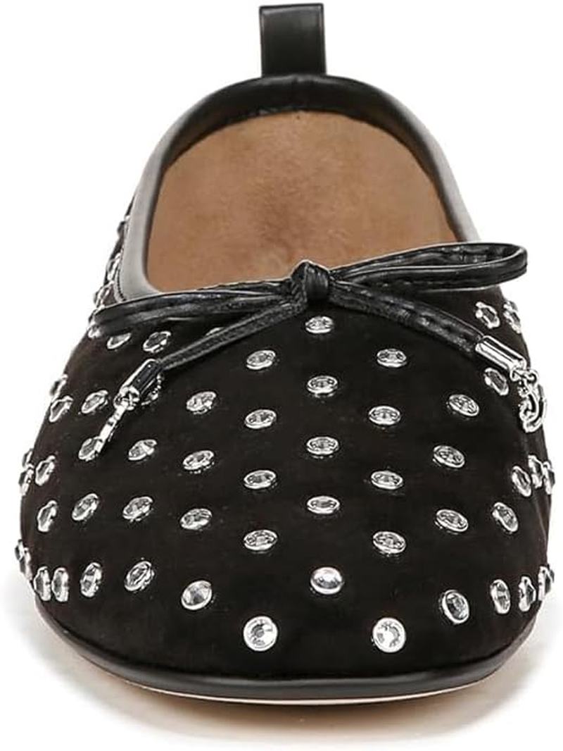Sam Edelman Women'S Ari Ballet Flat, Black Suede, 11 image number 3