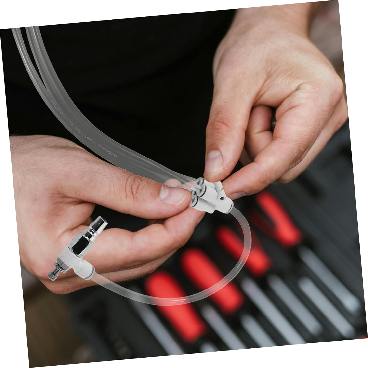 1Set Mini Pneumatic Tool Efficient Engine Carbon Deposit Remover for Automotive Maintenance Lightweight Design Materials Versatile Use