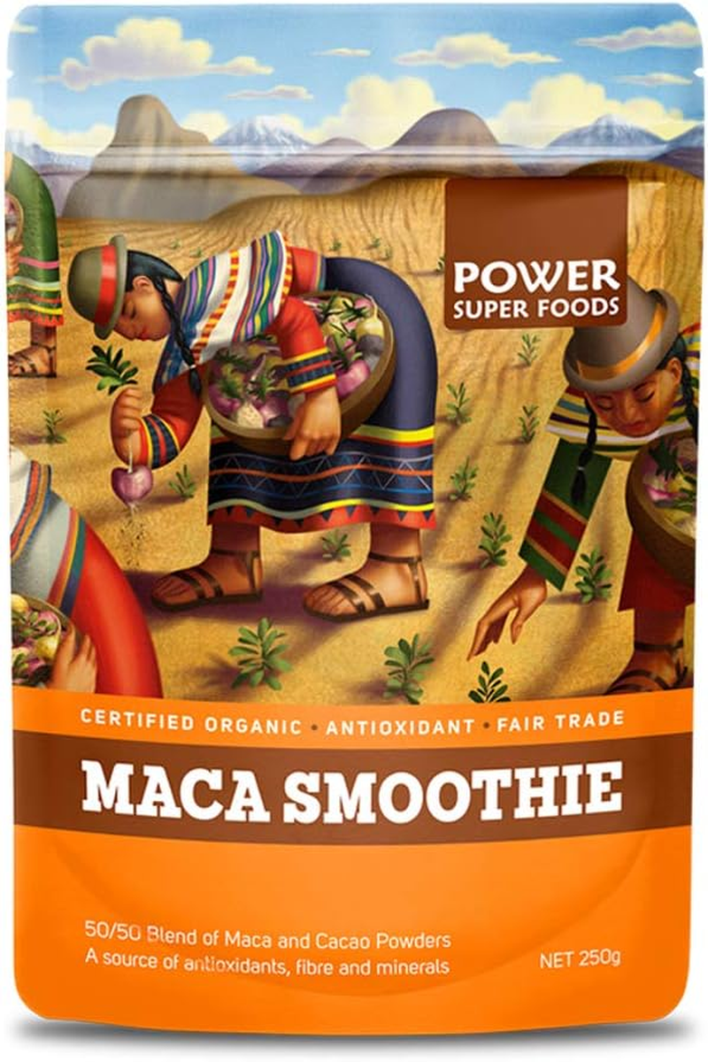 Power Super Foods Organic Maca Cacao Smoothie Blend, 250 G