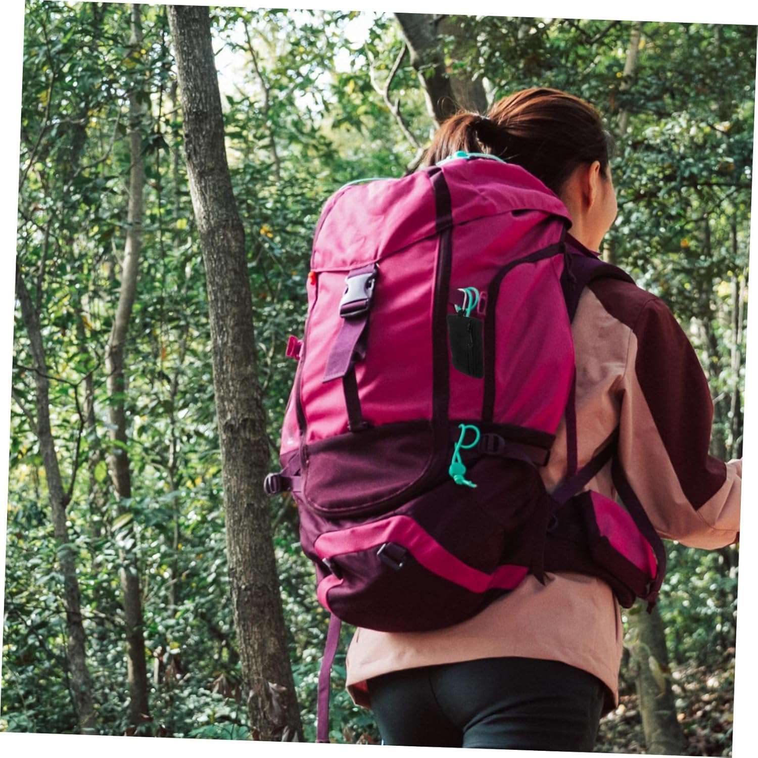 Mini Keychain Pouch Purse Keychain Small Pouch for Keys Coin Case Outdoor Accessory Hiking Travel Officer Bag image number 4