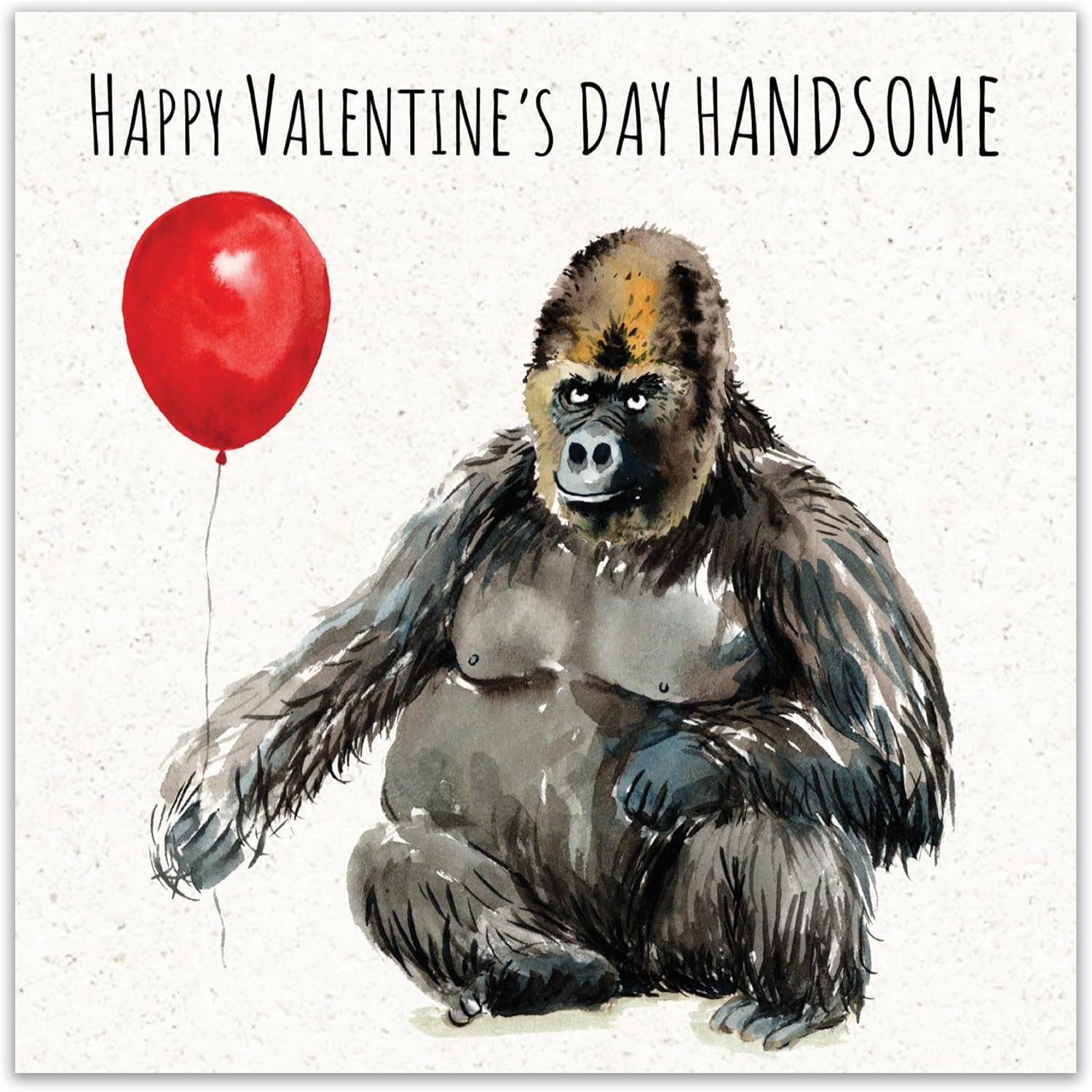 Twizler Funny Valentines Card with Handsome Gorilla - Valentines Day Card for Husband or Boyfriend - Valentine'S for Him Fianc&eacute; or Partner