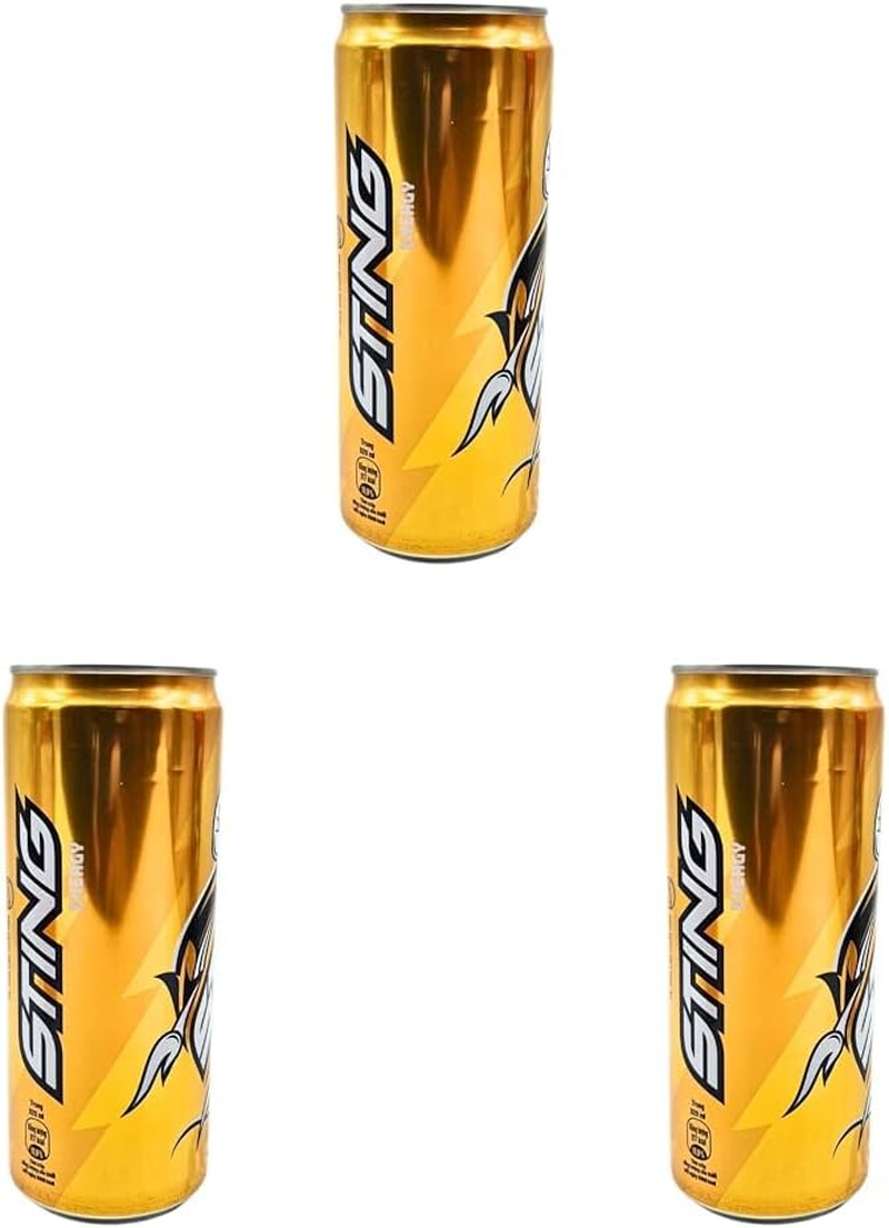 Sting Energy Drink Yellow 320Ml (Pack of 3) image number 1