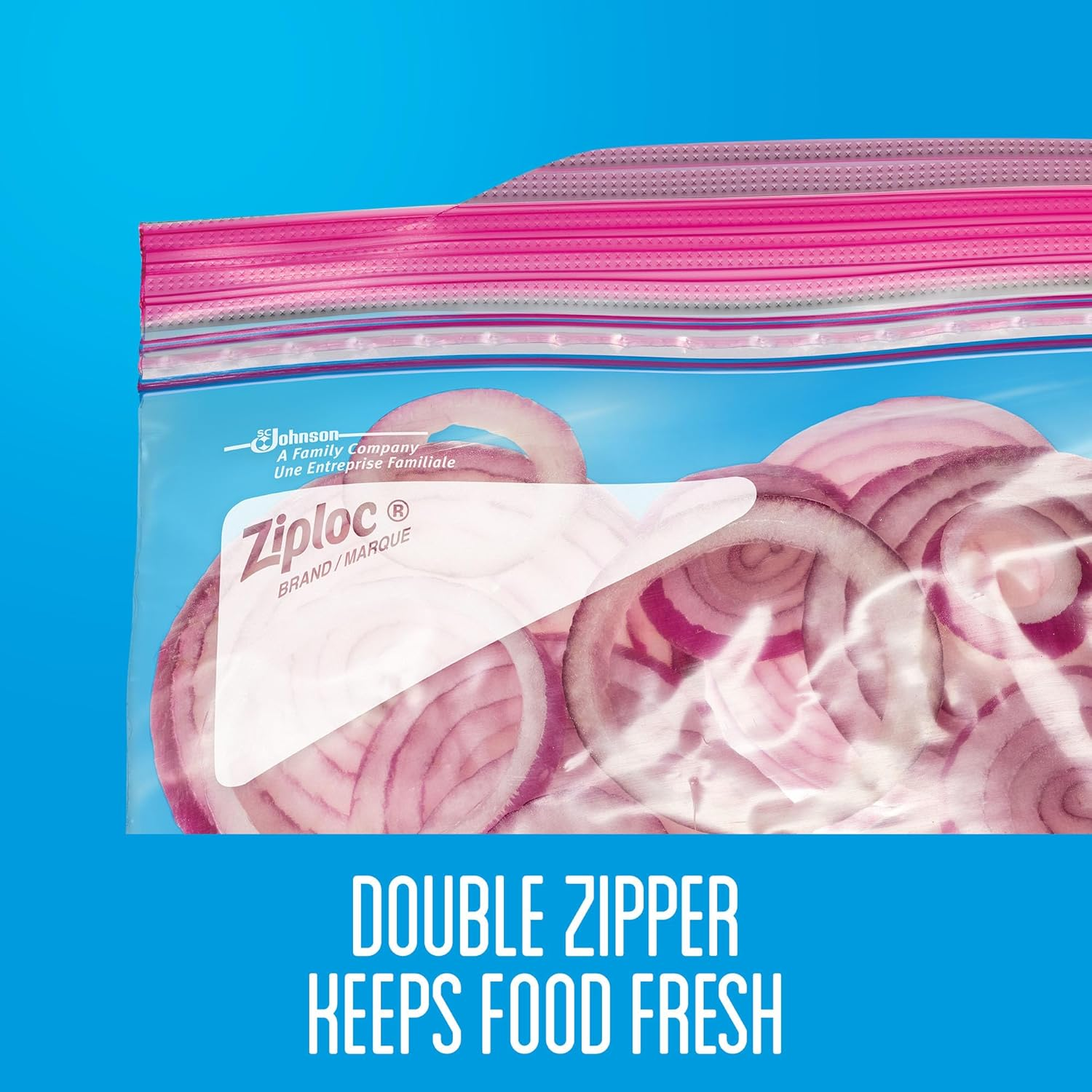 Ziploc Resealable & Reusable Large Storage Bags with Double Zipper, Microwave Safe and BPA Free Plastic, 12-Pack image number 6