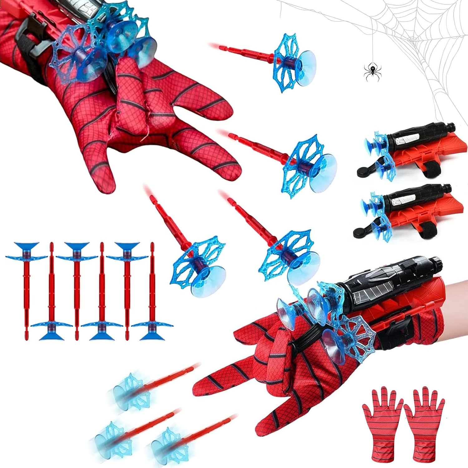 Set of 2 Spider Launcher Gloves, Spider Hero Gloves, Launcher Wrist Toy, Hero Launcher, Spider Gloves Spider Web Launcher, Super Spider Launch, Cosplay Glove Launcher image number 4