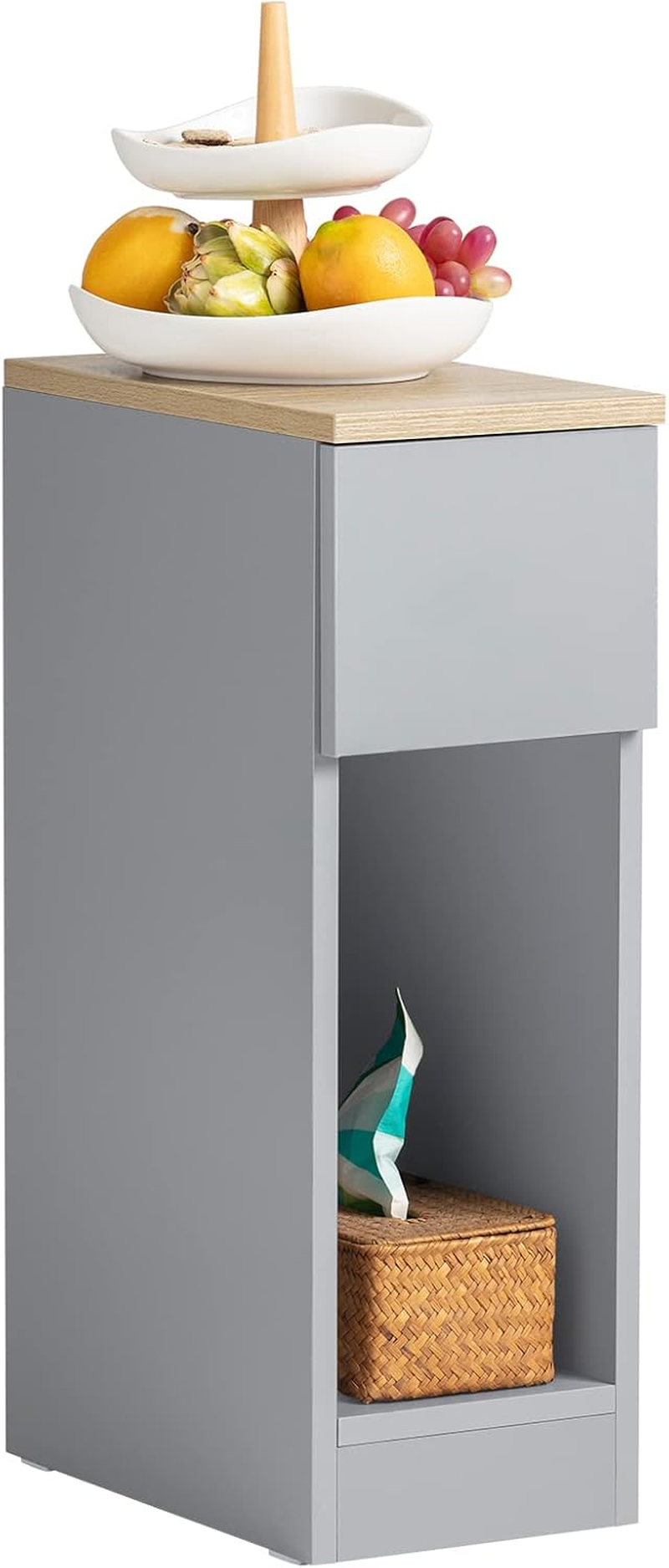 Sobuy Set of 2 White Small Bedside Table with Drawer Nightstand with Drawer Fbt111-Wnx2