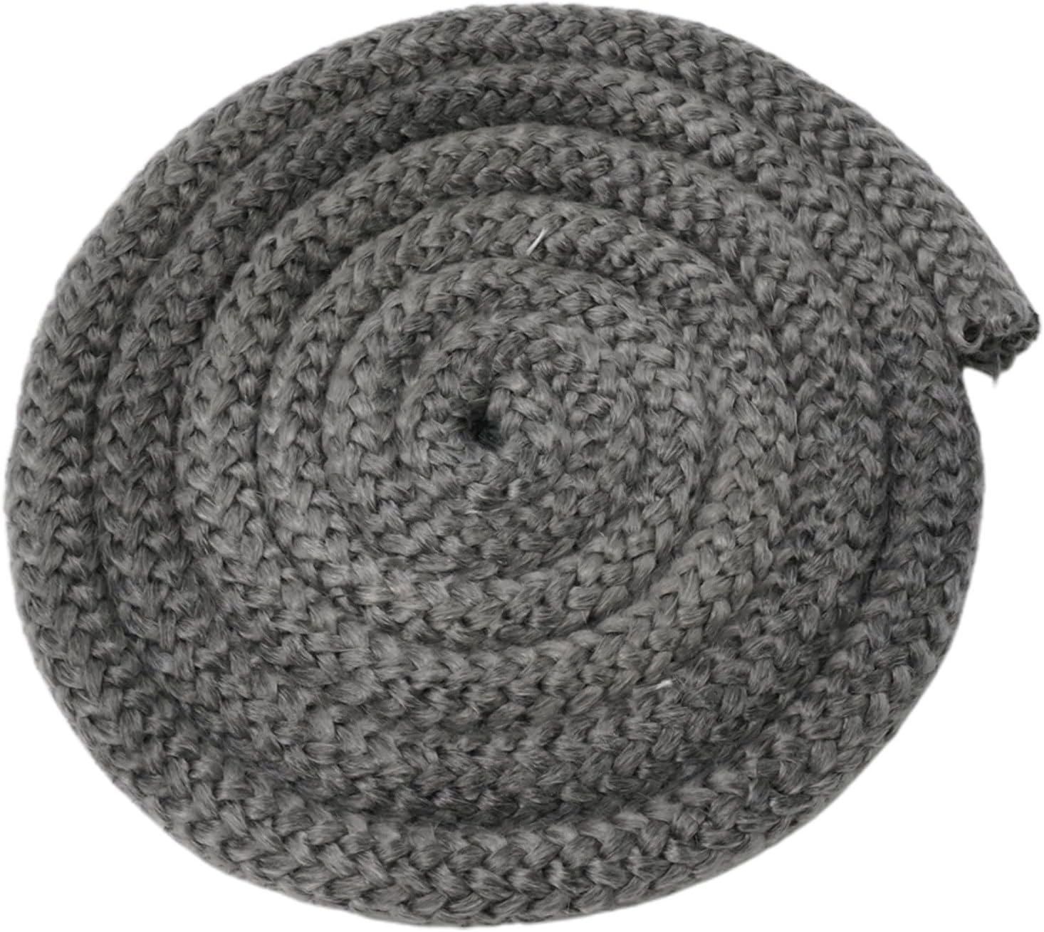 Stove Rope,Black Wood Stove Door Seals Gasket Stove Fiberglass Cord Wood Stove Rope Seal Replacement, 2M(18Mm) image number 4