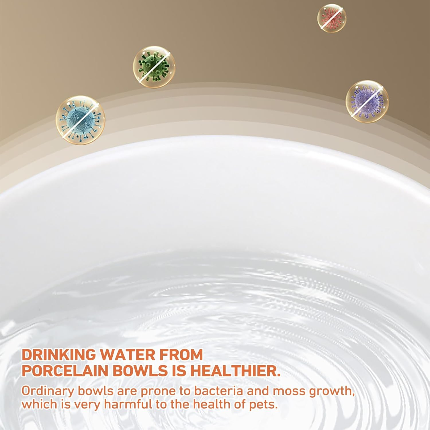 Heated Water Bowl, Ceramic Thermal Pet Bowl 1000Ml, Chicken Water Heater with 30&deg;C Constant Temperature, Battery Operated Heated Pet Bowl, USB Heating Dog Heated Bowl for Winter image number 6