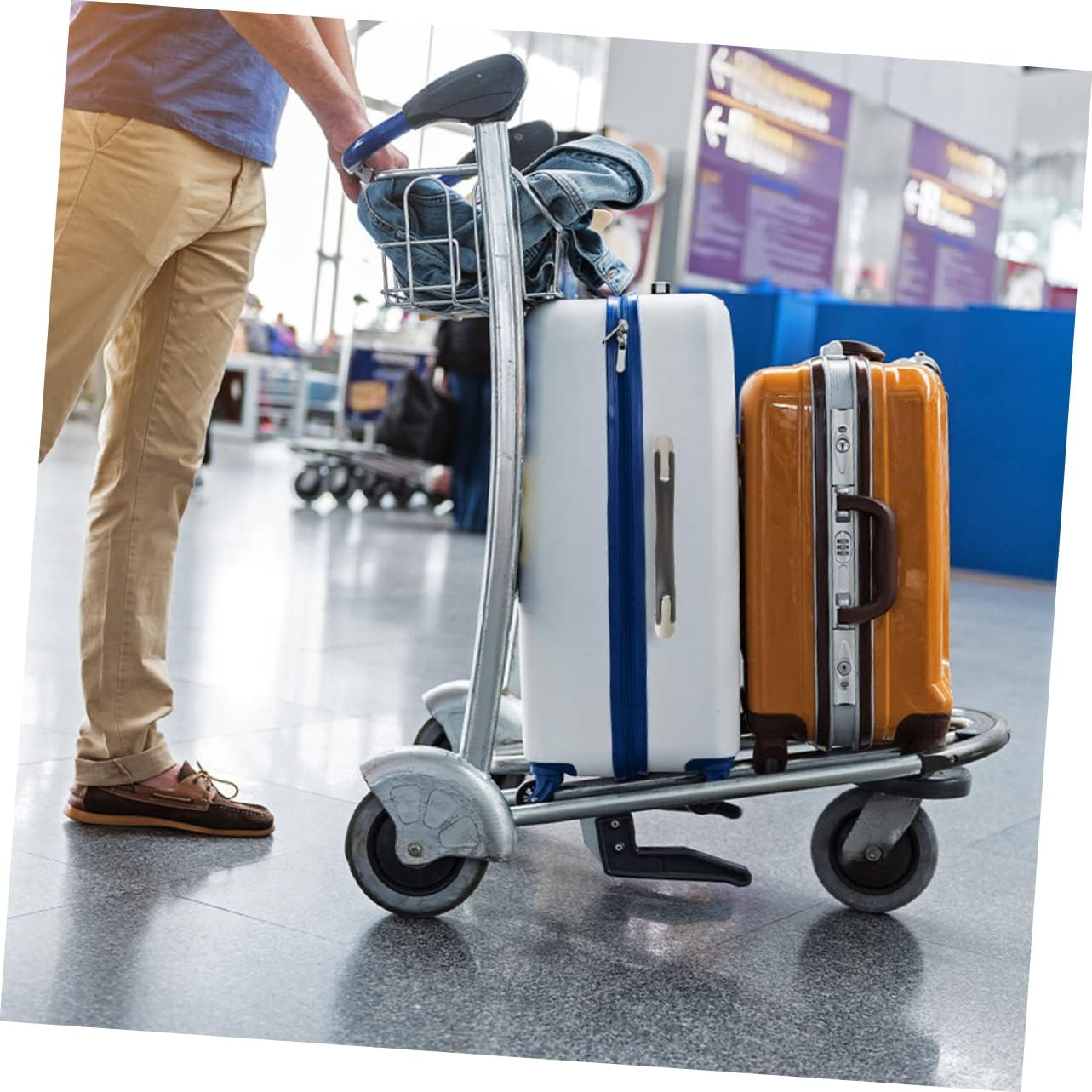 JEWEDECO Plastic Suitcase Handle Grip Lightweight Luggage Handle Replacement for Travel Suitcase for Luggage Case image number 6