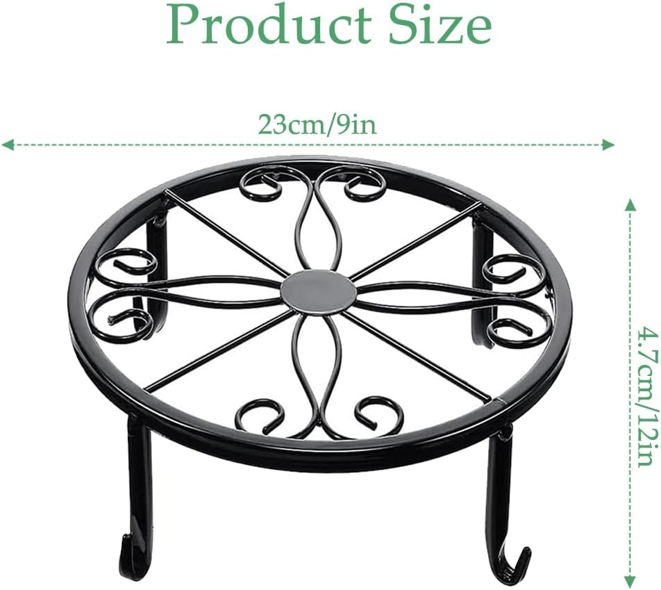 5 Pack Metal Plant Stand for Outdoor Indoor Plants Heavy Duty Flower Pot Stands for Multiple Plant Rustproof round Flower Pots Holder for Home Garden image number 6