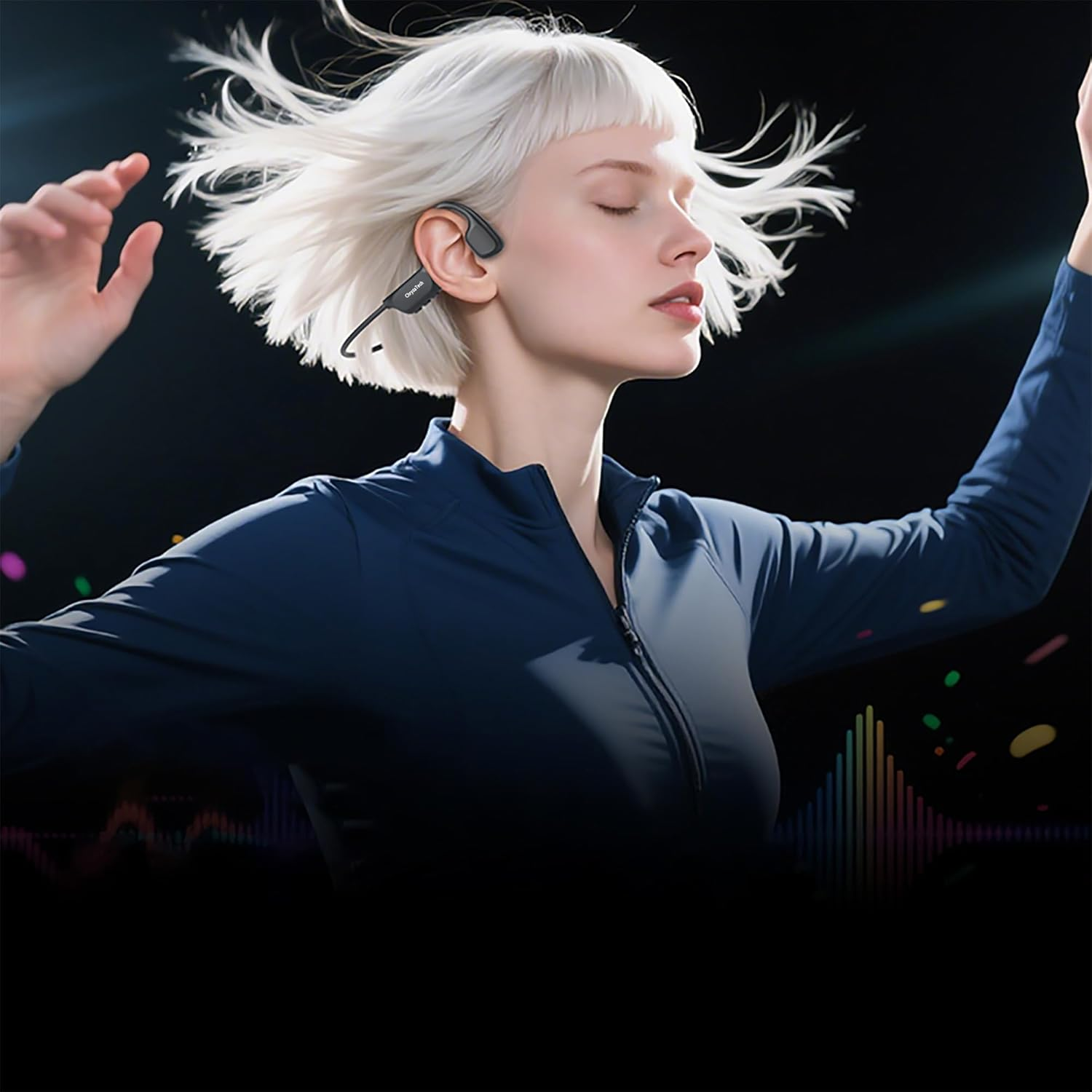 [2025 Flagship] Chryzatech-X7Max Bone Conduction Headphones | Open-Ear Safety | IPX8 Waterproof | 32G Local Storage| Long Battery Life&mdash;&mdash;Open-Ear Design, the New Benchmark for Safe Sports image number 2