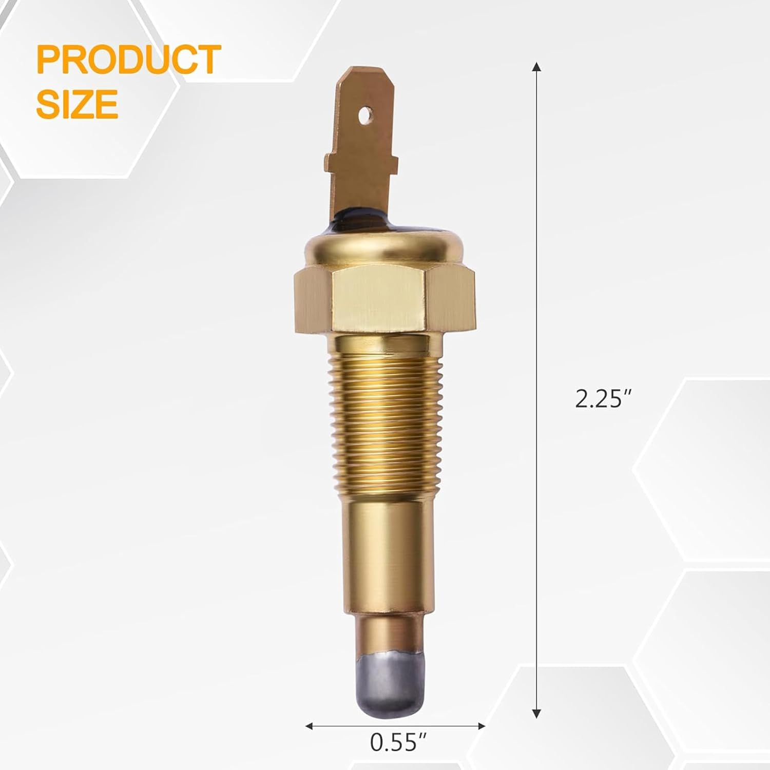 Fan Thermostat Temperature Switch 1/8" NPT,190'F on - 175'F Off,Automotive Engine Electric Radiator Cooling Fan Temperature Switches Sensor for Cars Trucks,Auto Parts image number 5